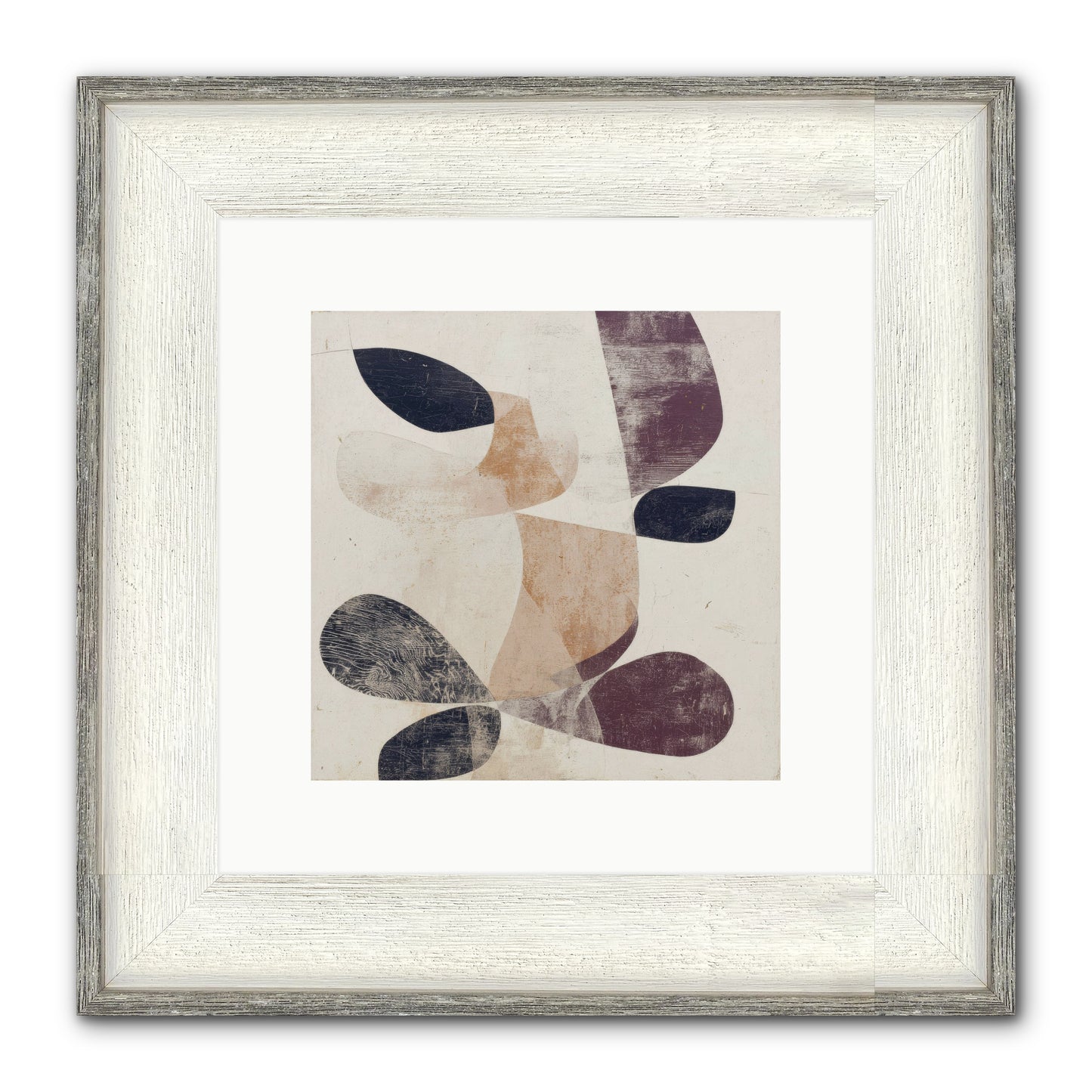 Solar Fringe No.2 Framed Print - Driftwood White 10x10
