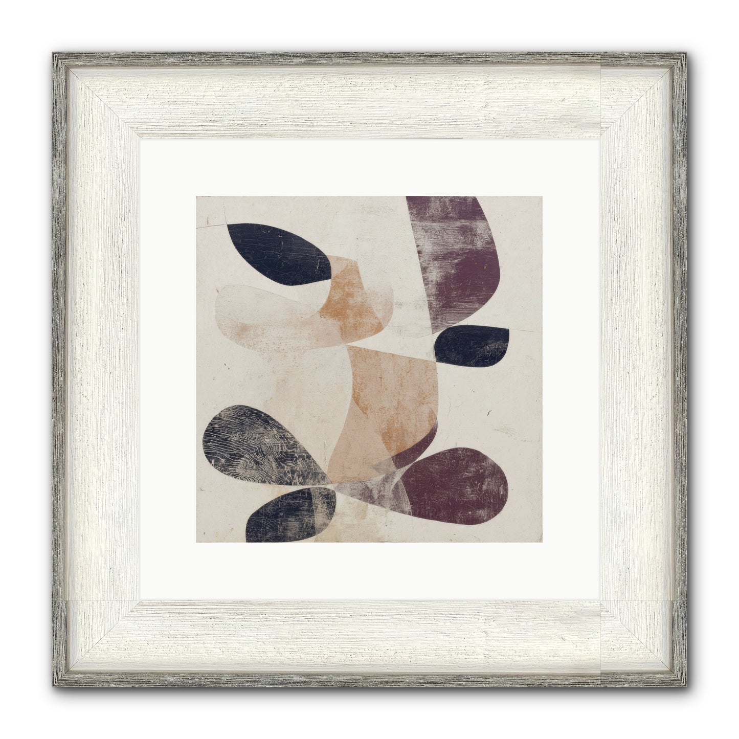 Solar Fringe No.2 Framed Print - Driftwood White 12x12