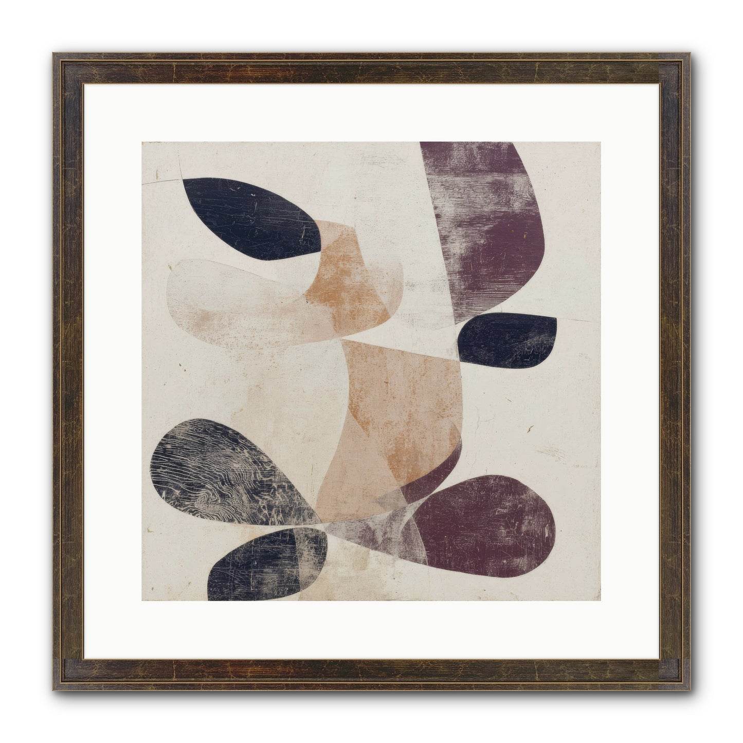 Solar Fringe No.2 Framed Print - Slimwoods Black/Gold 16x16