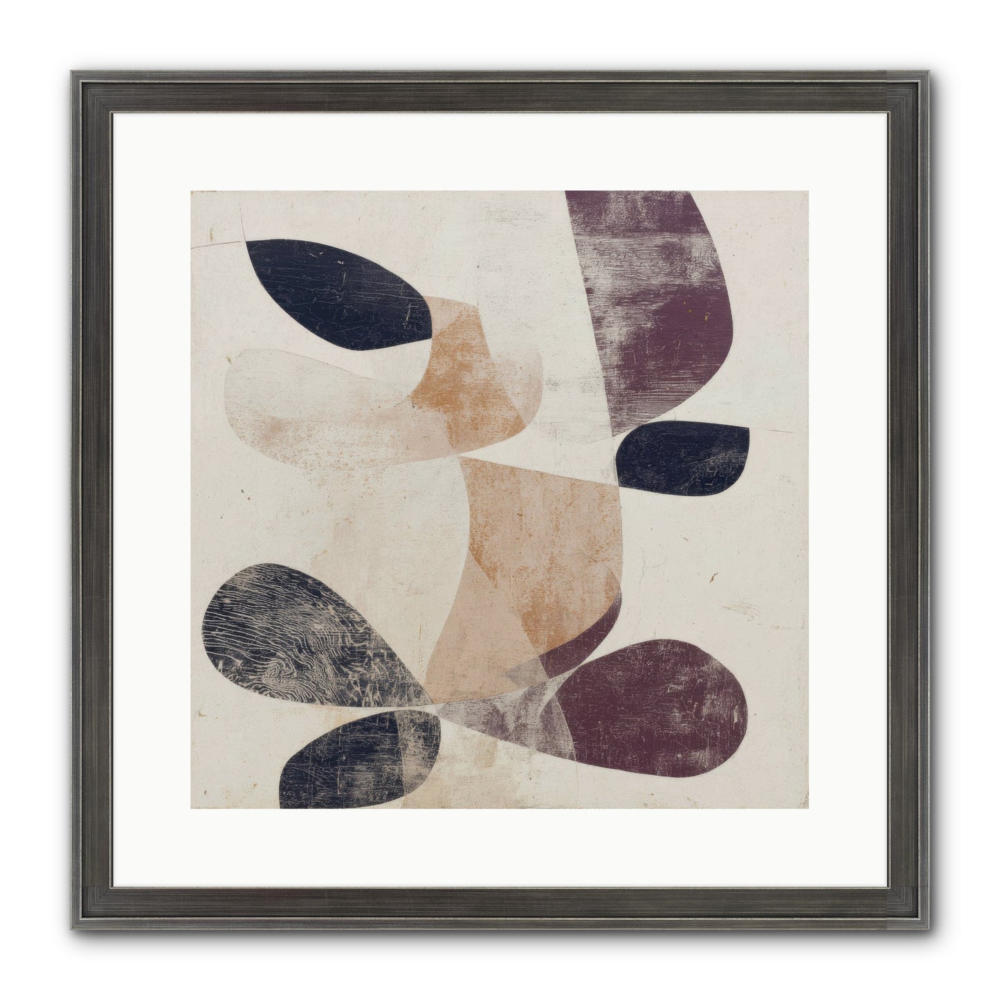 Solar Fringe No.2 Framed Print - Slimwoods Black/Silver 16x16