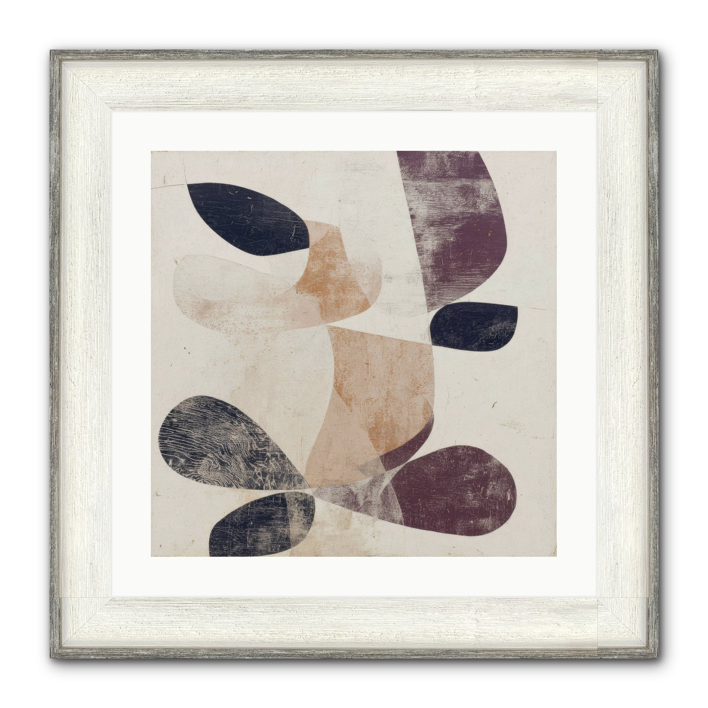 Solar Fringe No.2 Framed Print - Driftwood White 20x20