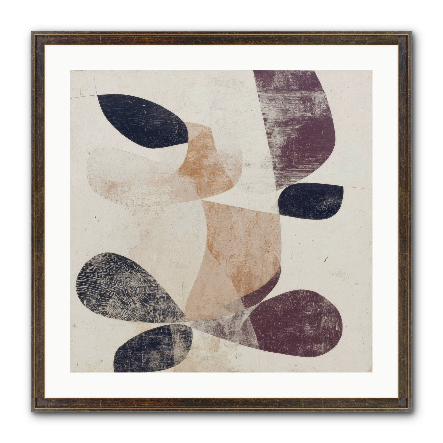 Solar Fringe No.2 Framed Print - Slimwoods Black/Gold 24x24