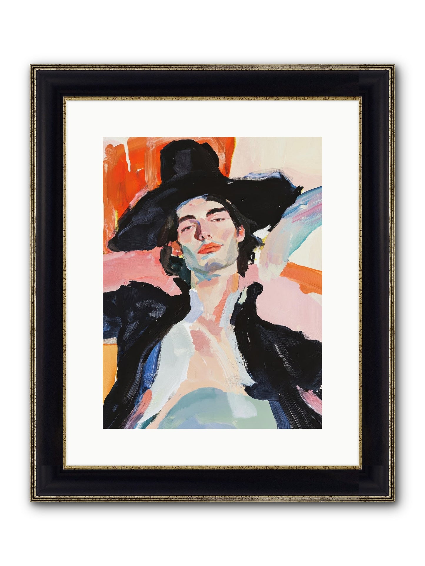 Sole Proprietor Of Love Framed Print - Black & Gold 12x16
