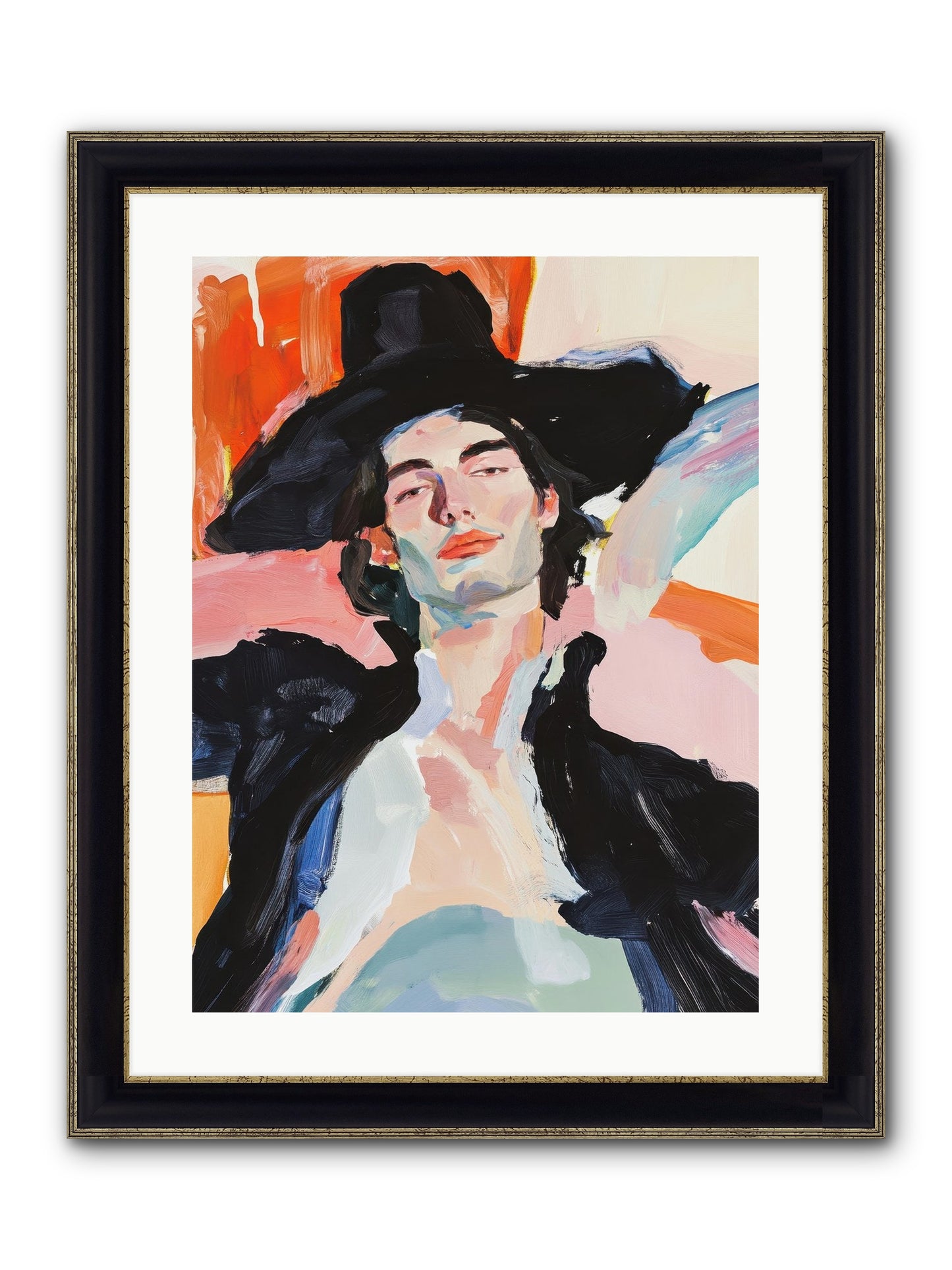 Sole Proprietor Of Love Framed Print - Black & Gold 18x24
