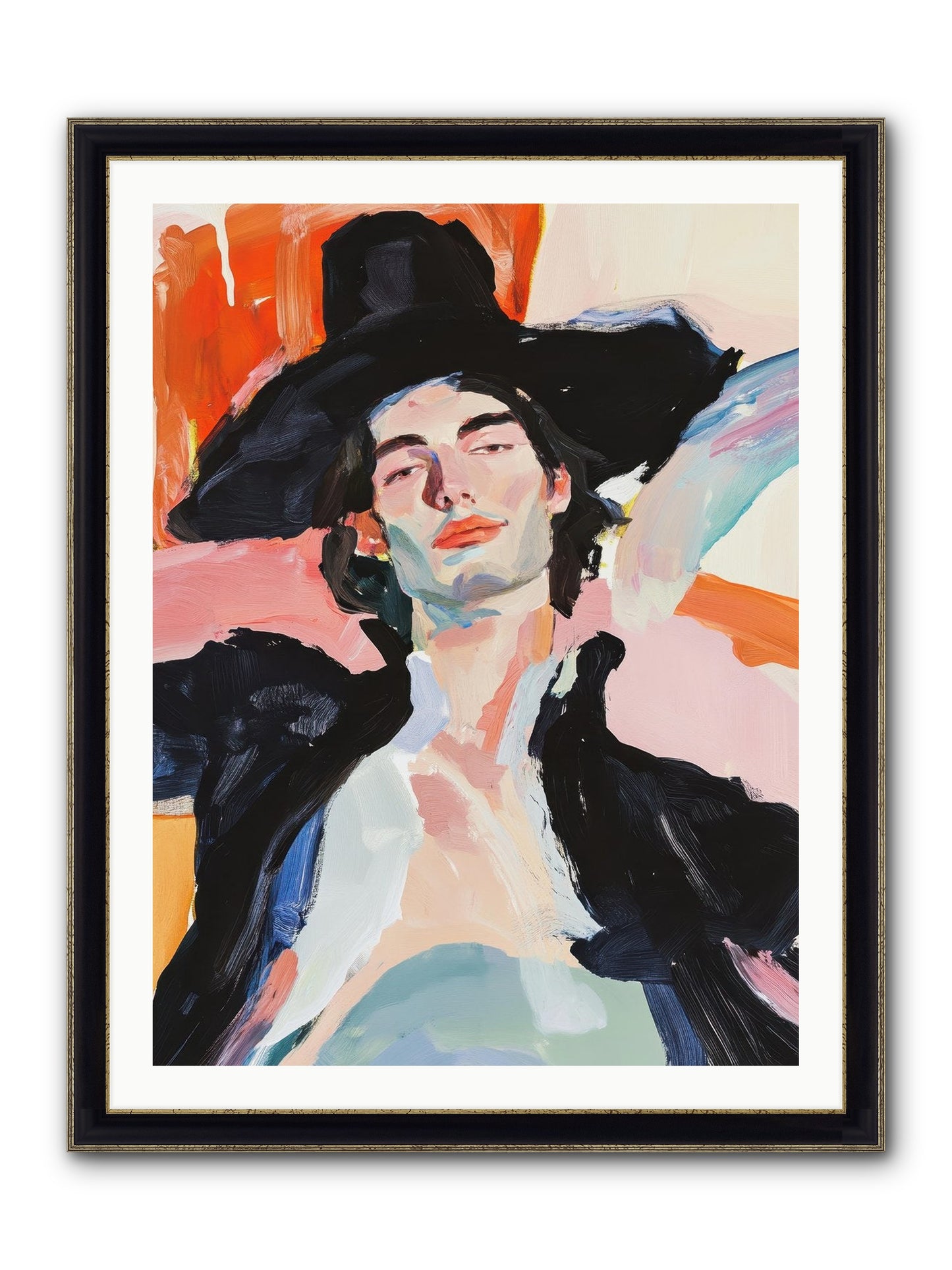 Sole Proprietor Of Love Framed Print - Black & Gold 30x40