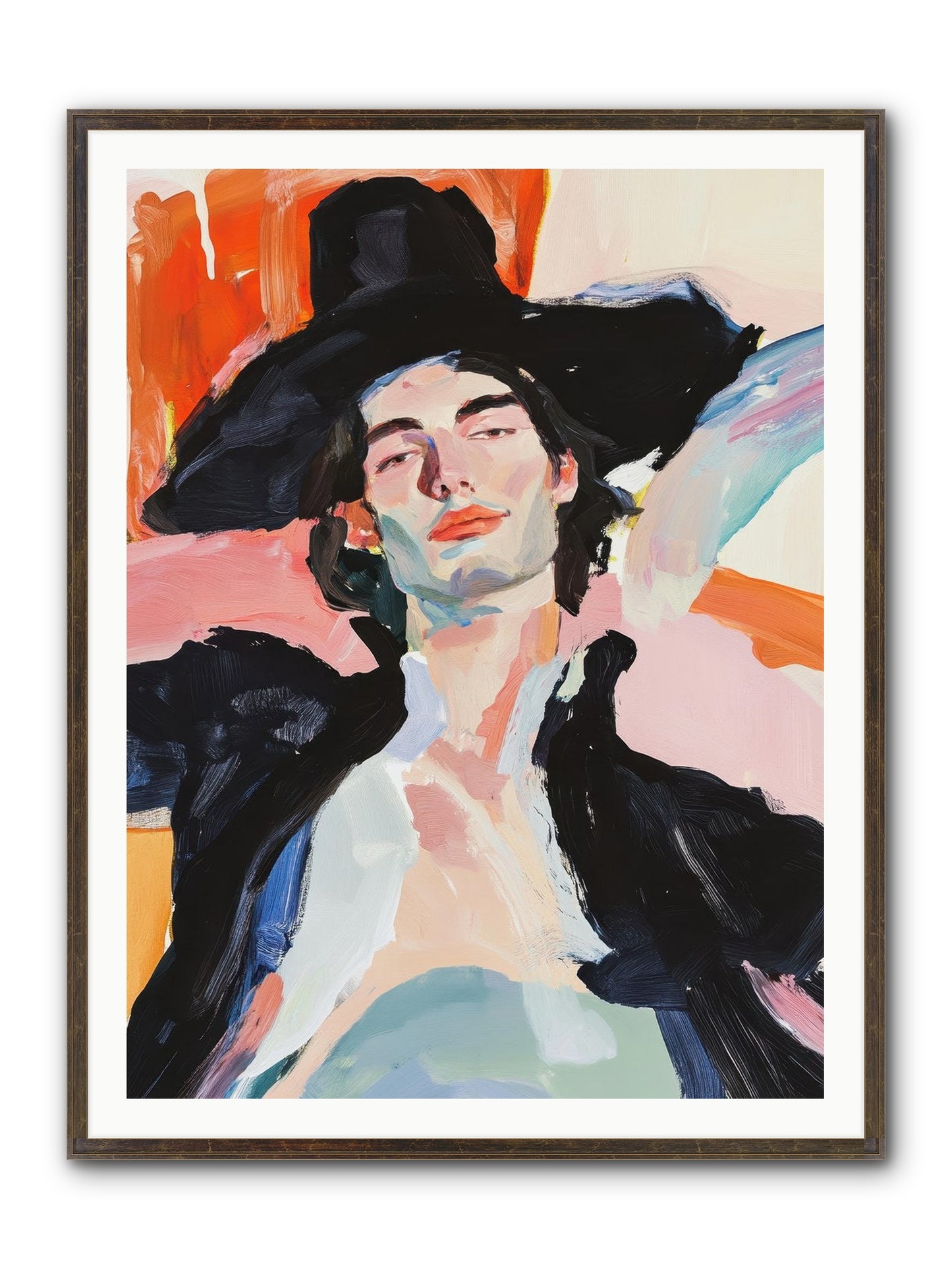 Sole Proprietor Of Love Framed Print - Slimwoods Black/Gold 36x48