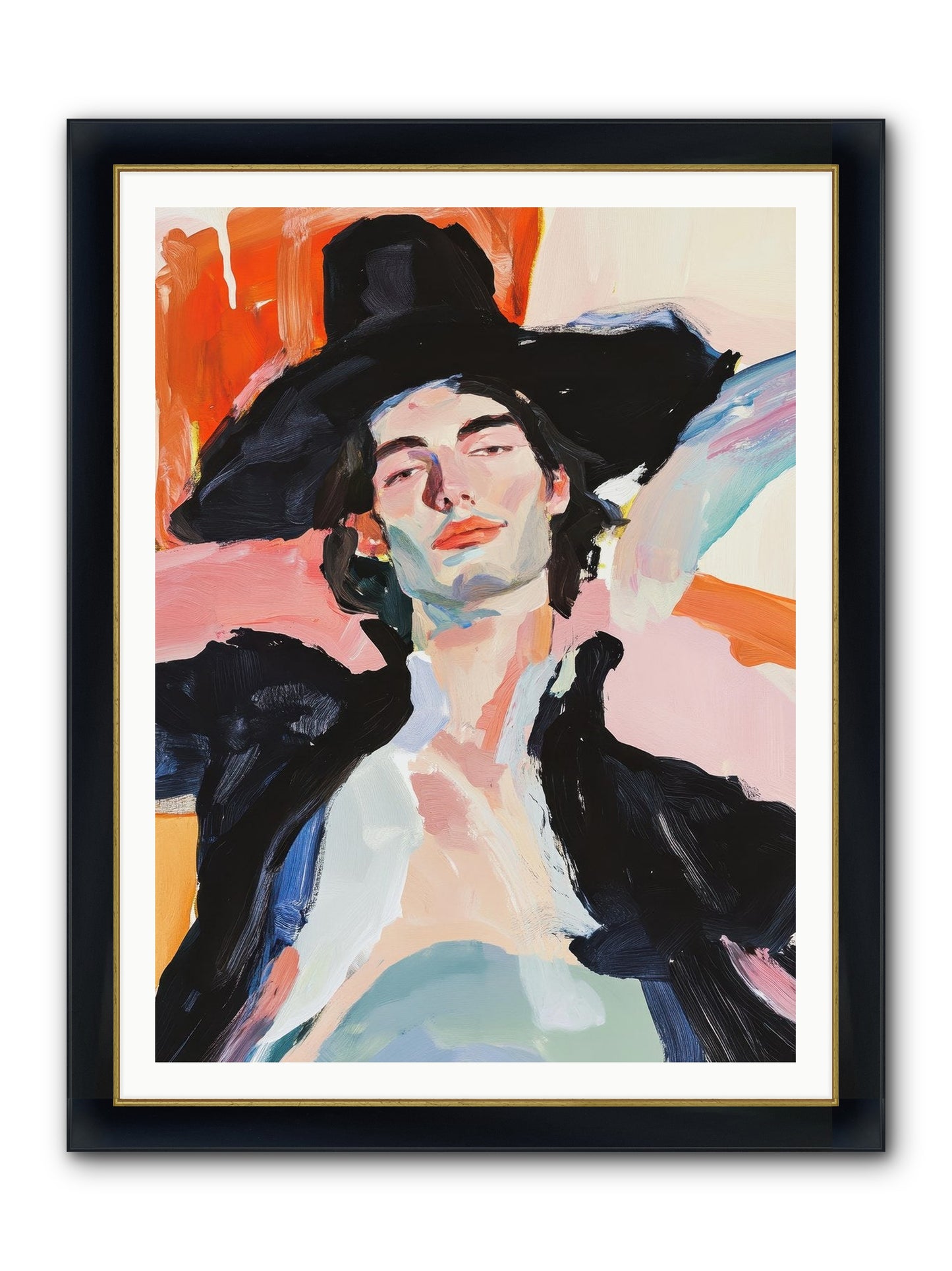 Sole Proprietor Of Love Framed Print - Wide Black w/Gold 36x48