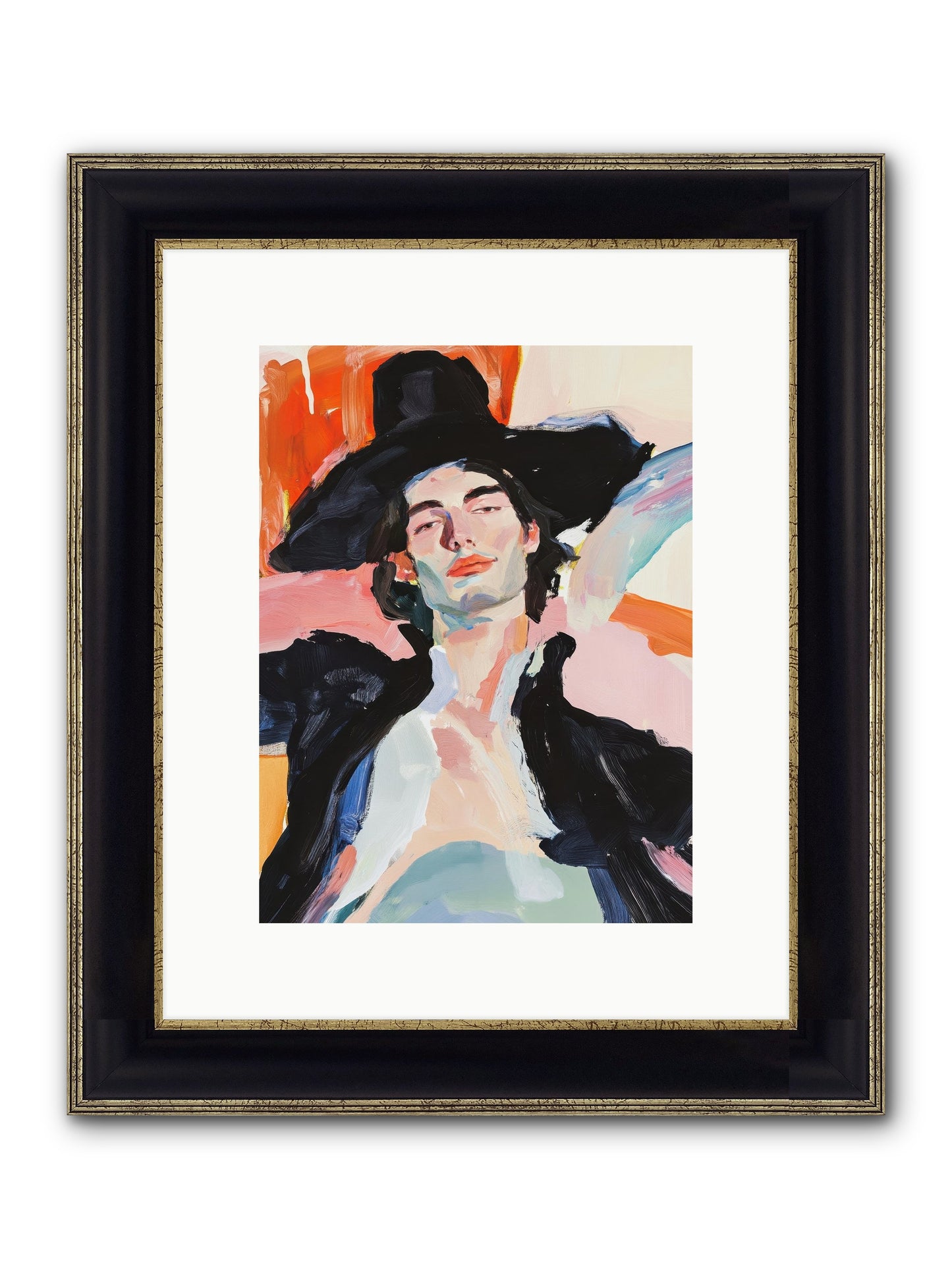 Sole Proprietor Of Love Framed Print - Black & Gold 9x12