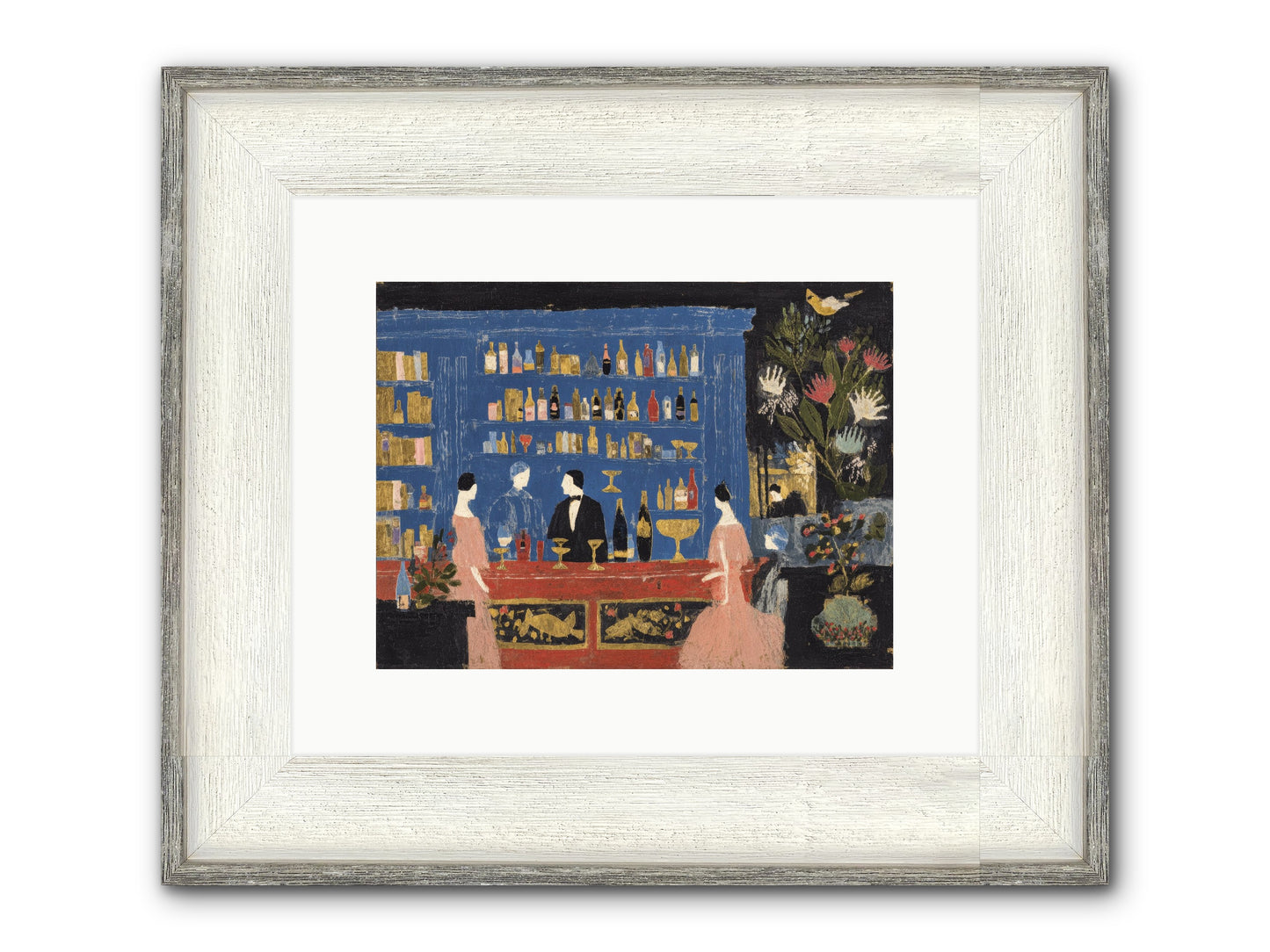 Solitary Pleasures Framed Print - Driftwood White 12x9