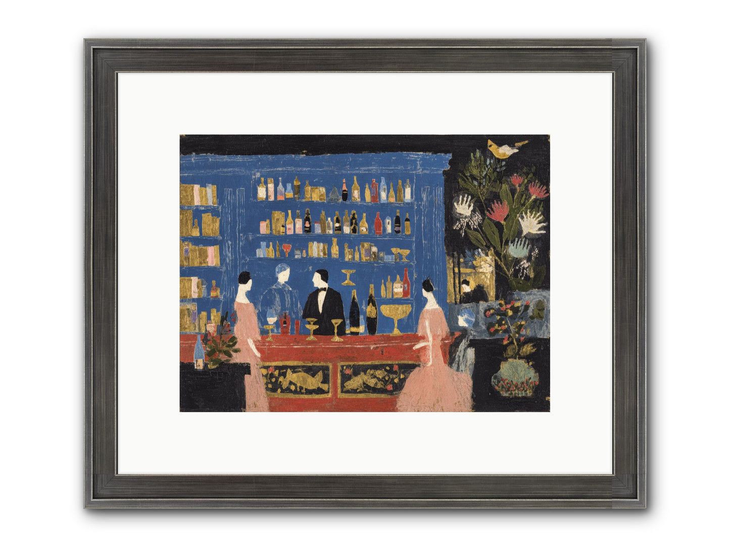 Solitary Pleasures Framed Print - Slimwoods Black/Silver 12x9