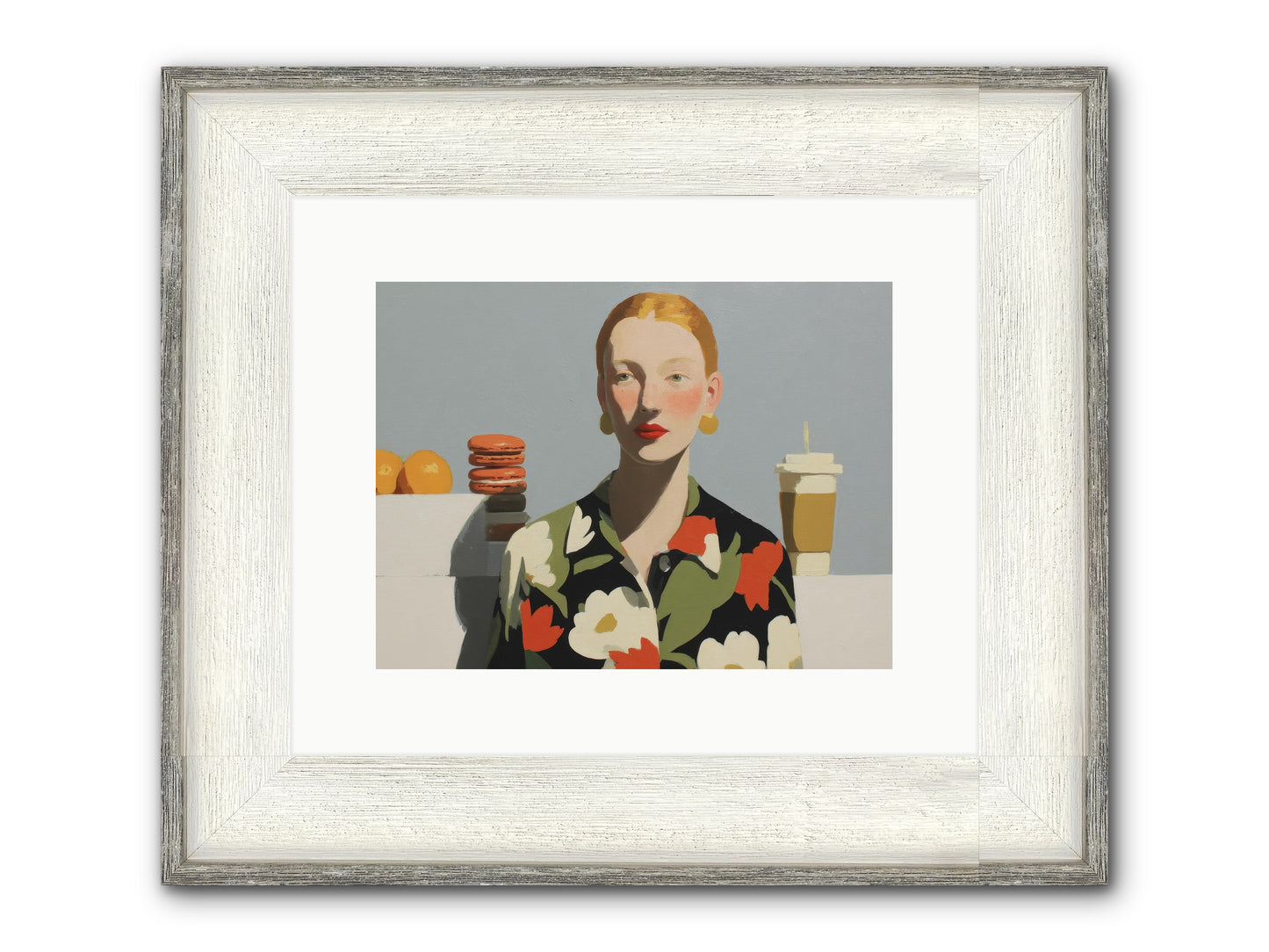 Solitude’s Glow Framed Print - Driftwood White 12x9