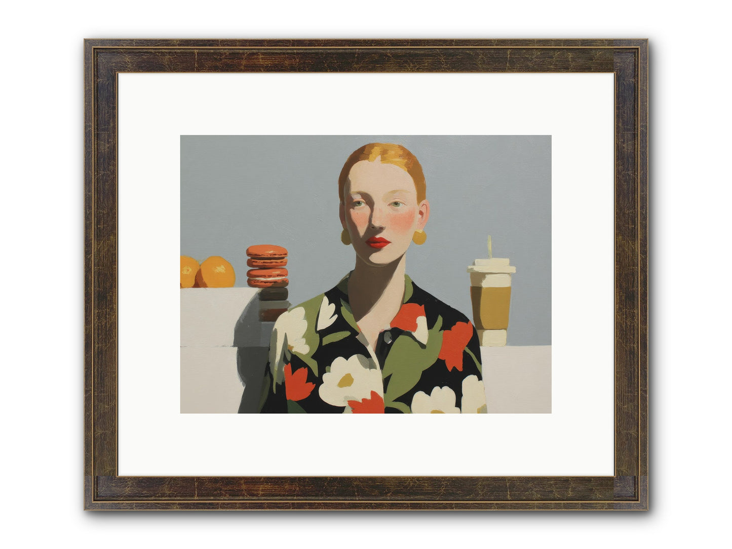 Solitude’s Glow Framed Print - Slimwoods Black/Gold 12x9