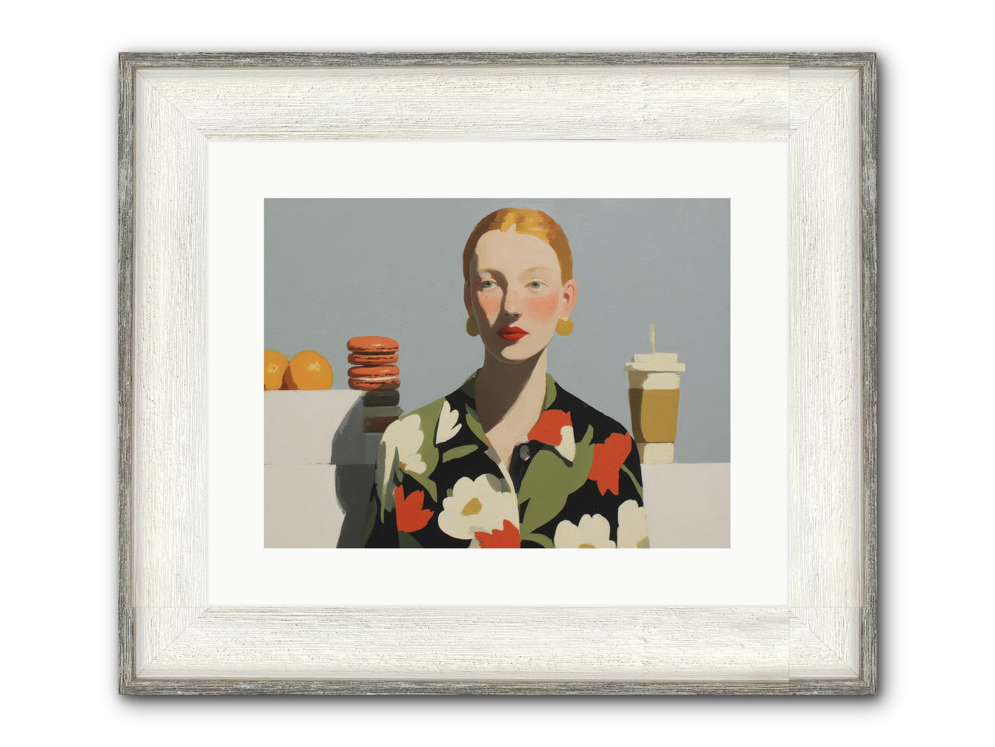 Solitude’s Glow Framed Print - Driftwood White 16x12