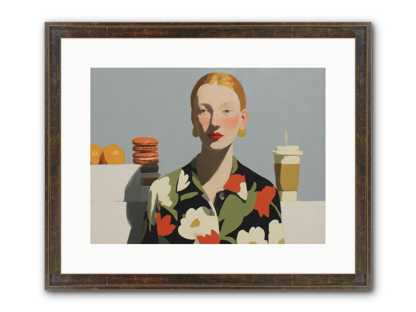 Solitude’s Glow Framed Print - Slimwoods Black/Gold 16x12