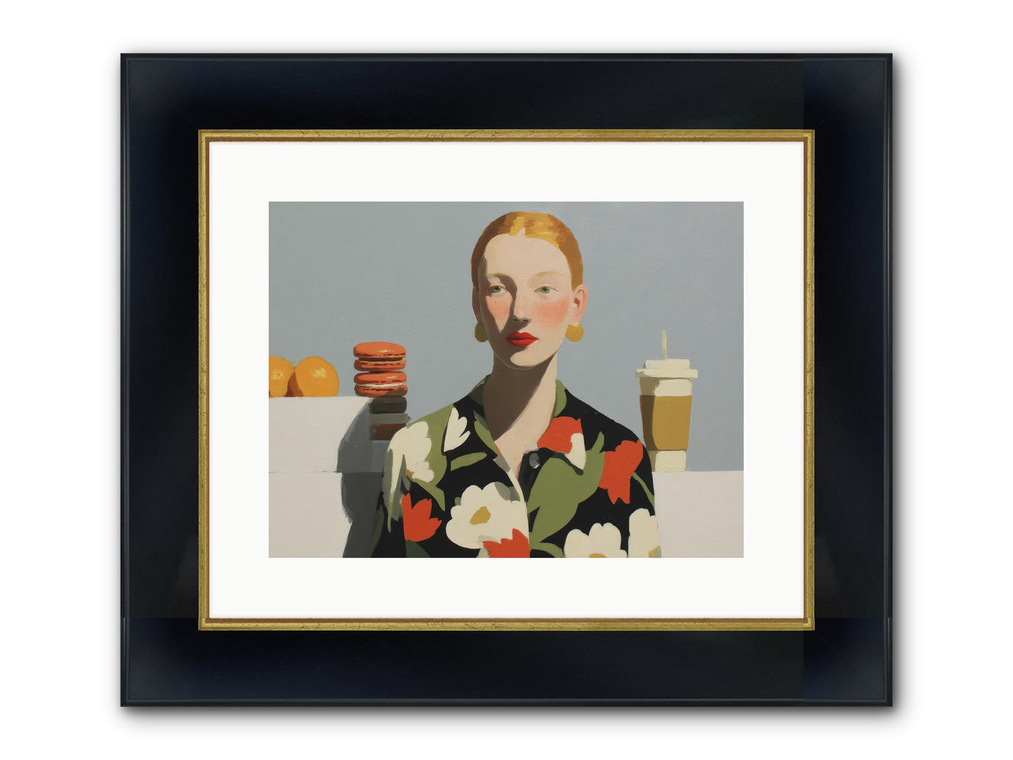 Solitude’s Glow Framed Print - Wide Black w/Gold 16x12