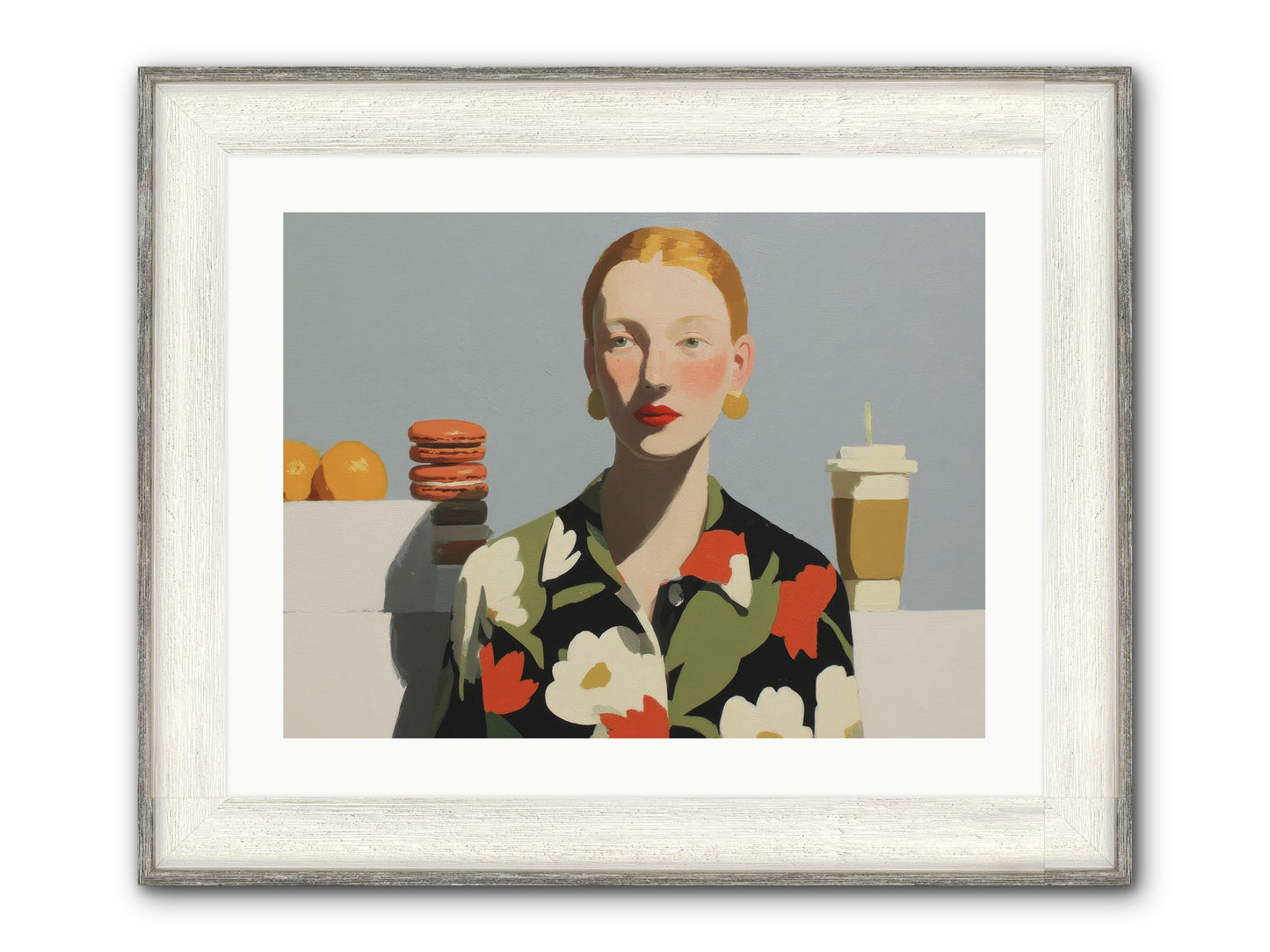 Solitude’s Glow Framed Print - Driftwood White 24x18