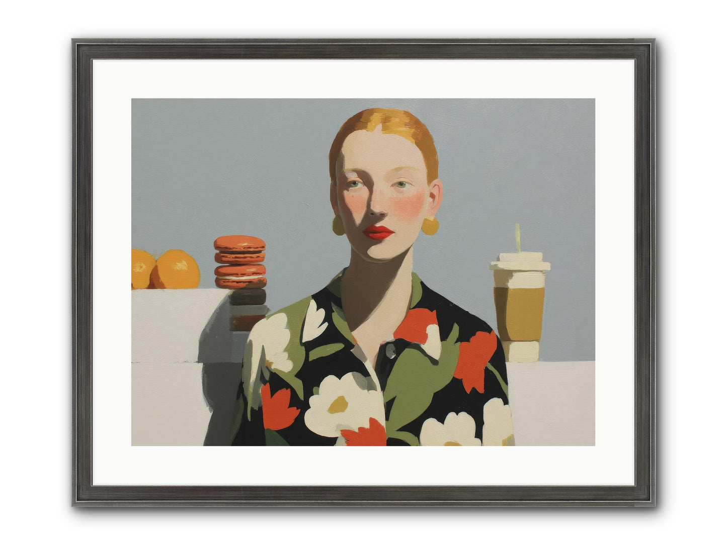 Solitude’s Glow Framed Print - Slimwoods Black/Silver 24x18