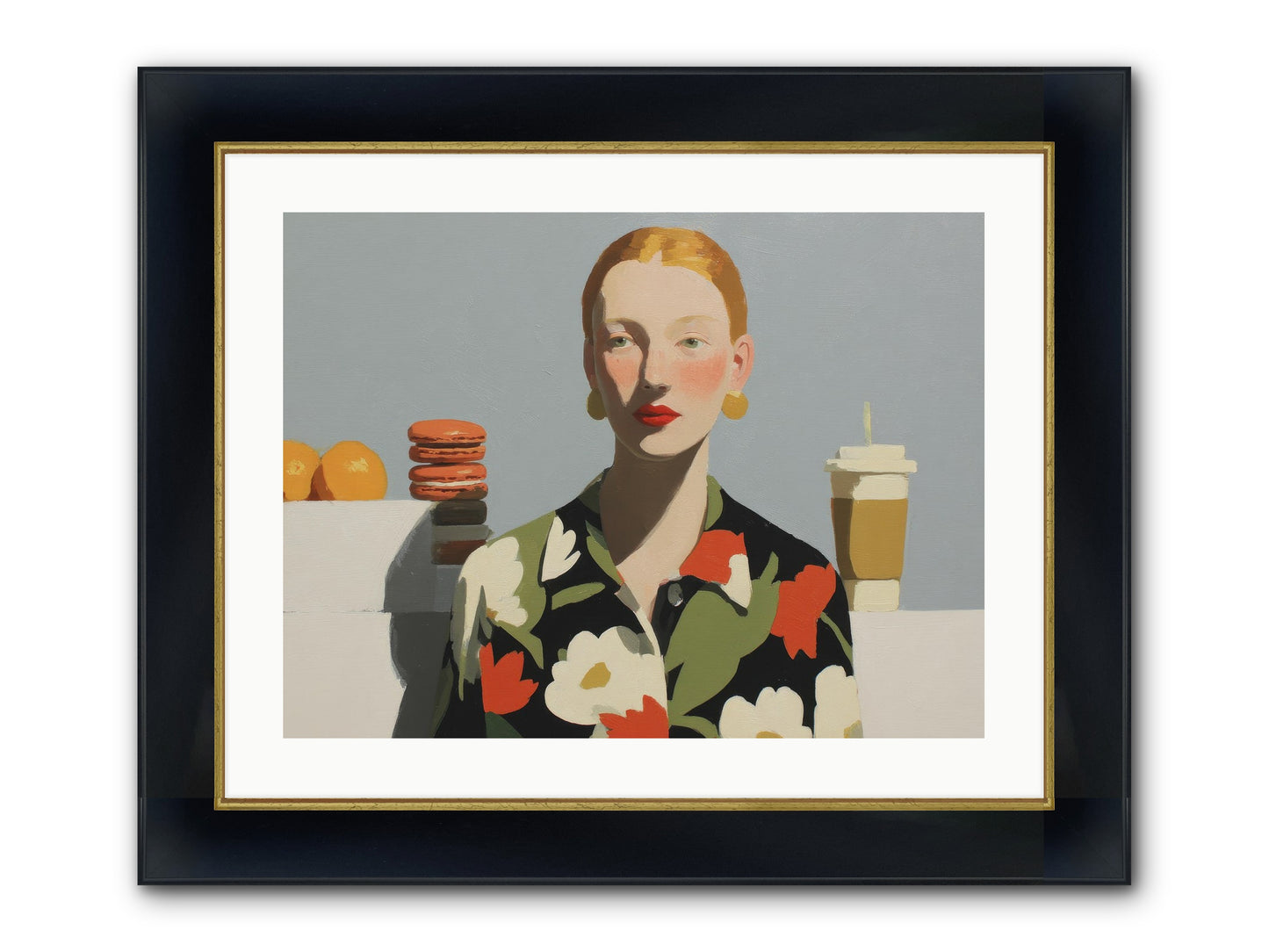 Solitude’s Glow Framed Print - Wide Black w/Gold 24x18