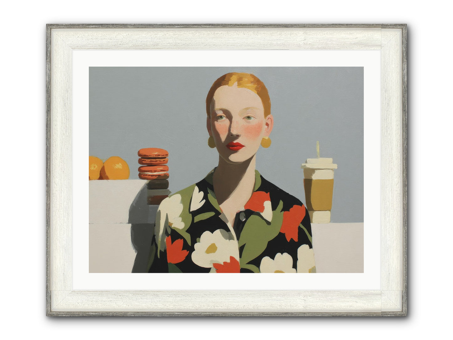 Solitude’s Glow Framed Print - Driftwood White 32x24