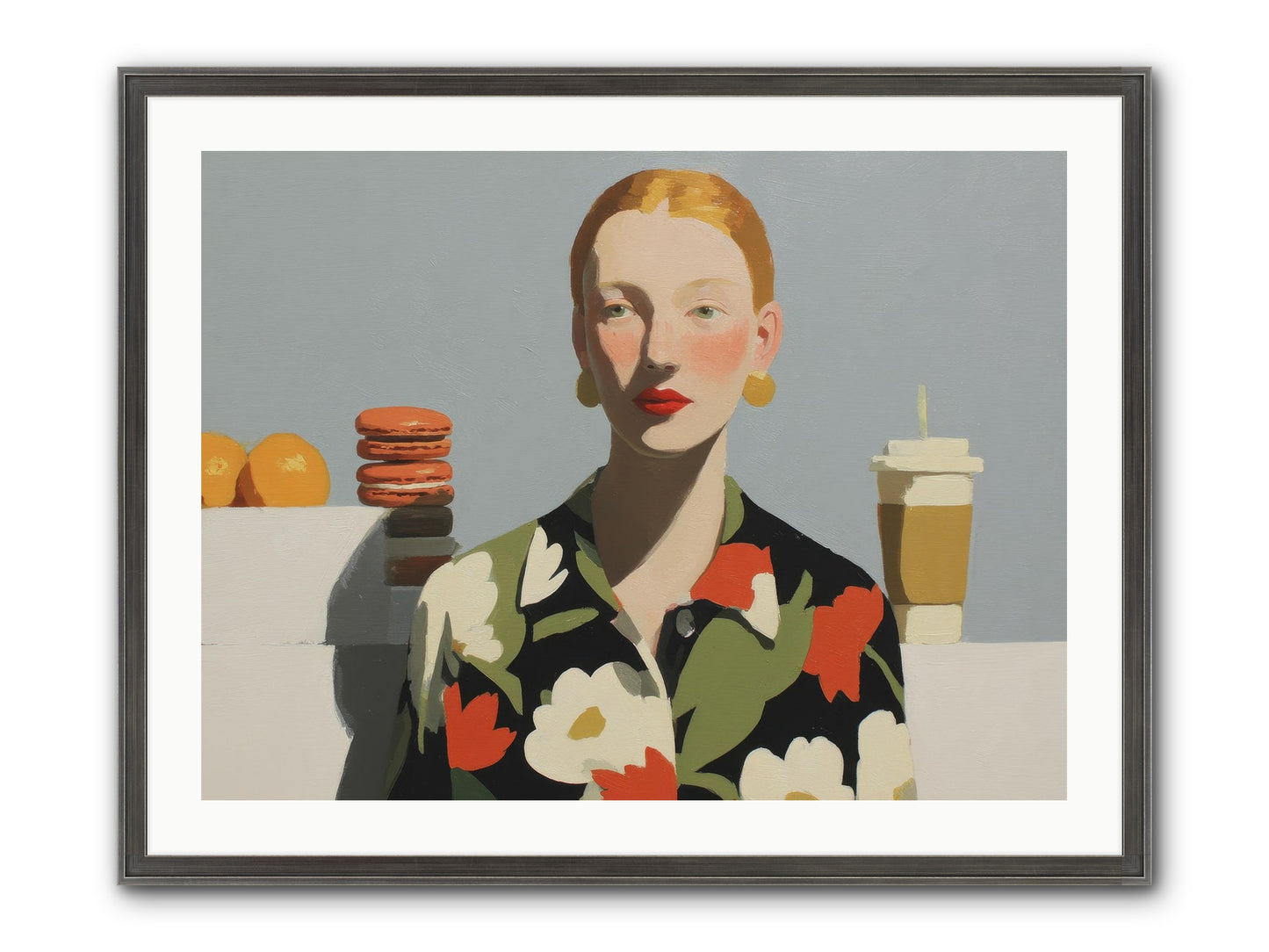 Solitude’s Glow Framed Print - Slimwoods Black/Silver 32x24
