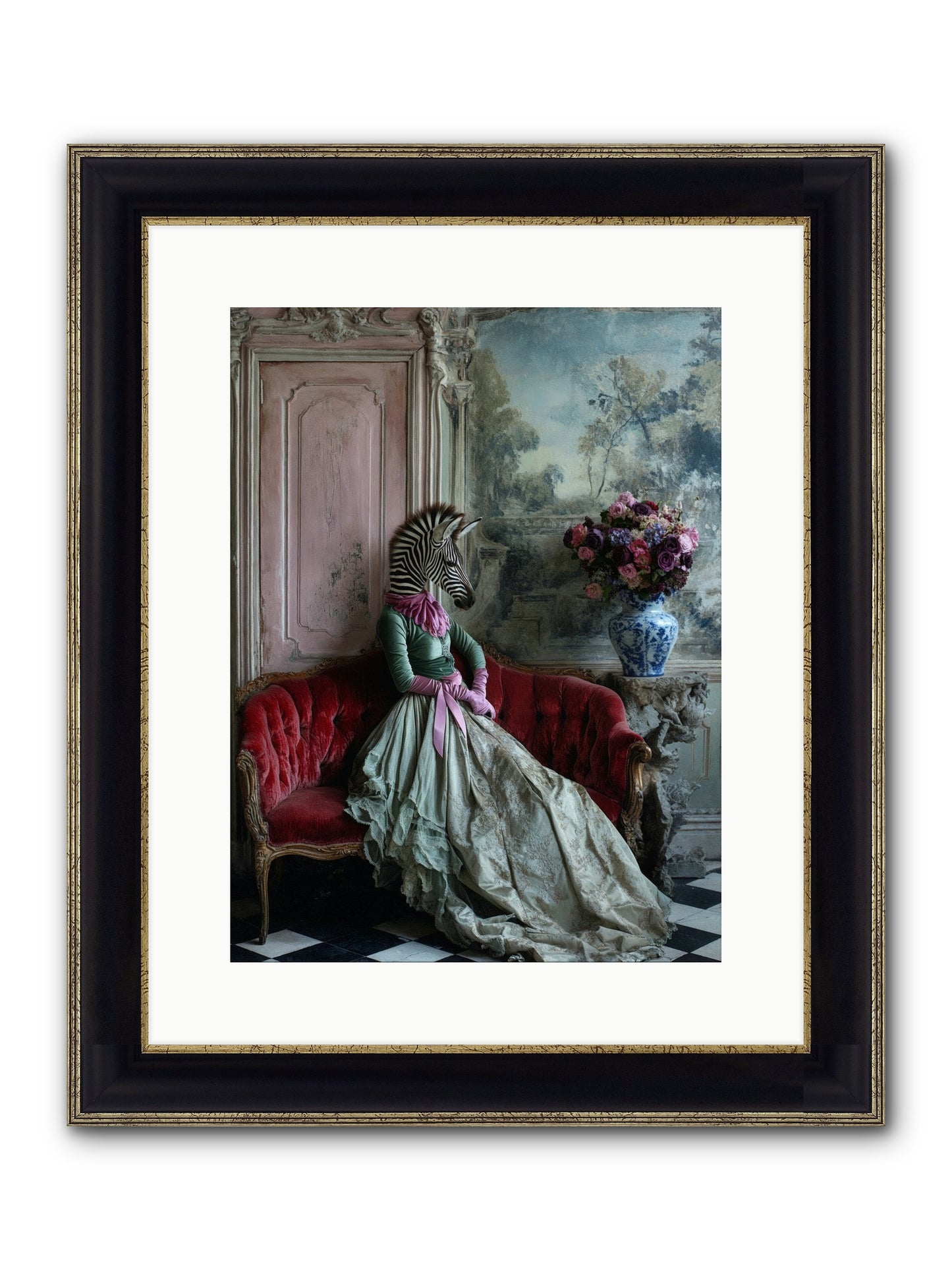 Some Hearts Hold Stars Framed Print - Black & Gold 12x16