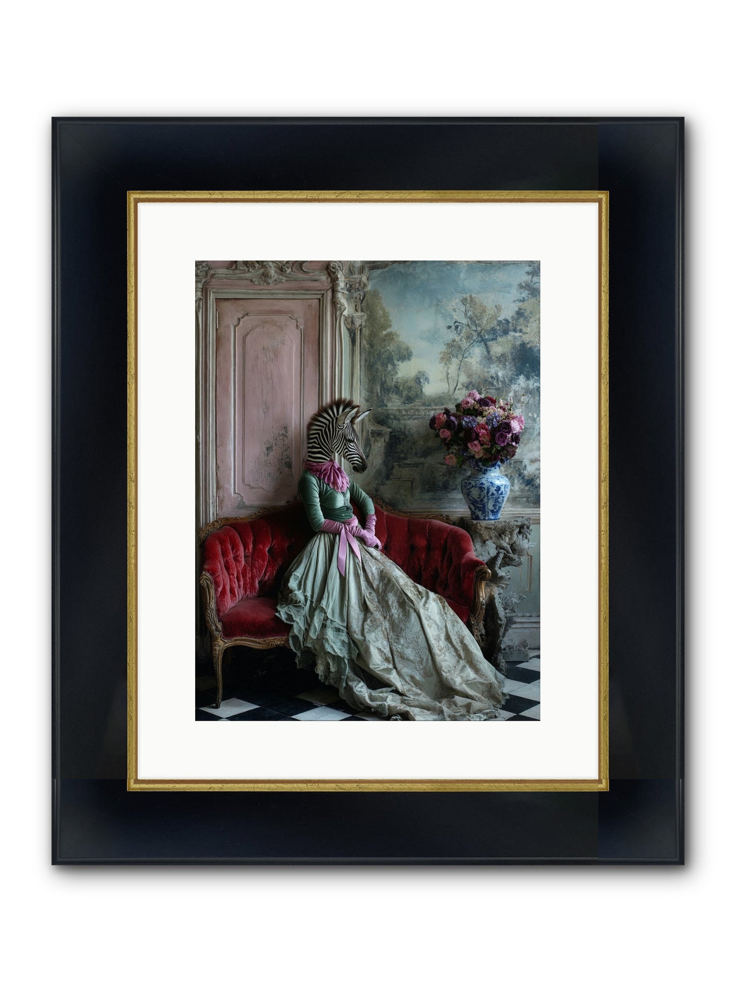 Some Hearts Hold Stars Framed Print - Wide Black w/Gold 12x16