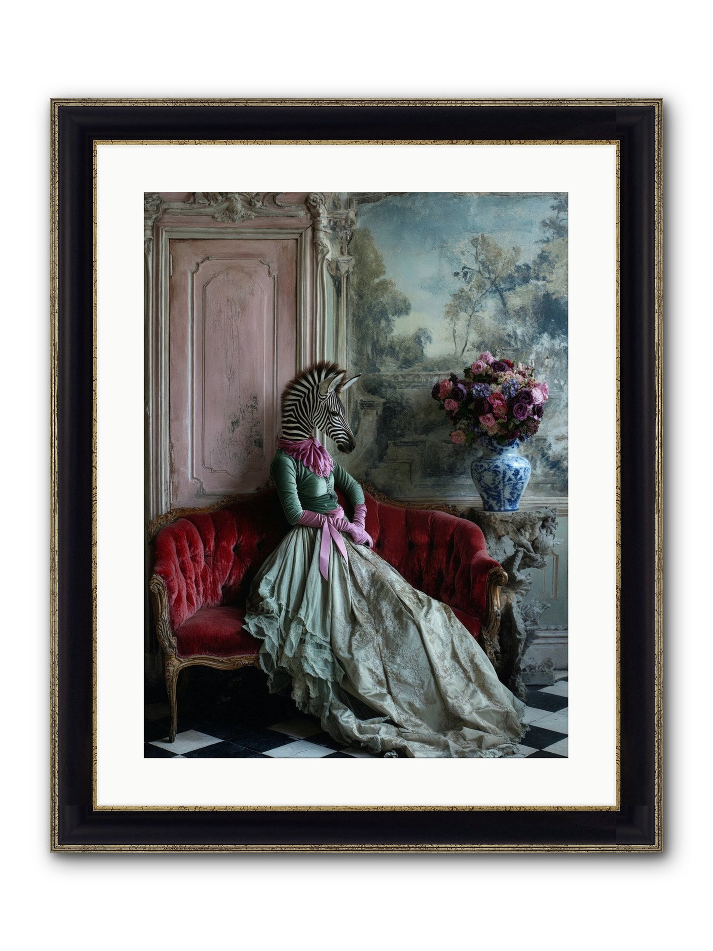 Some Hearts Hold Stars Framed Print - Black & Gold 18x24