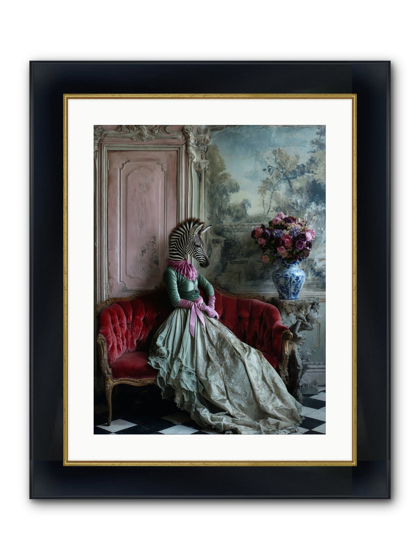 Some Hearts Hold Stars Framed Print - Wide Black w/Gold 18x24