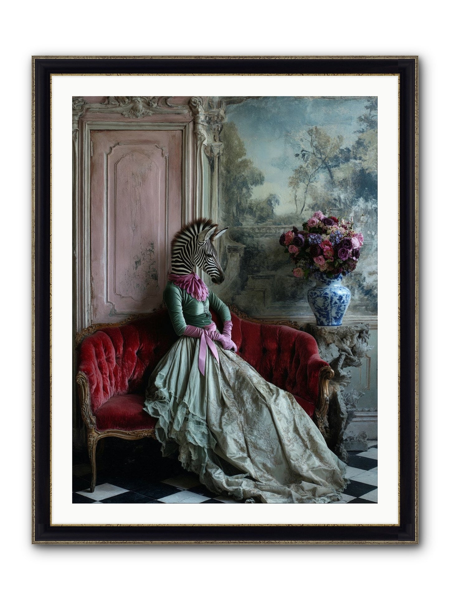 Some Hearts Hold Stars Framed Print - Black & Gold 30x40
