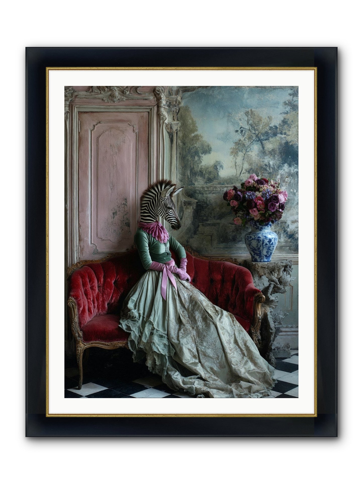 Some Hearts Hold Stars Framed Print - Wide Black w/Gold 30x40
