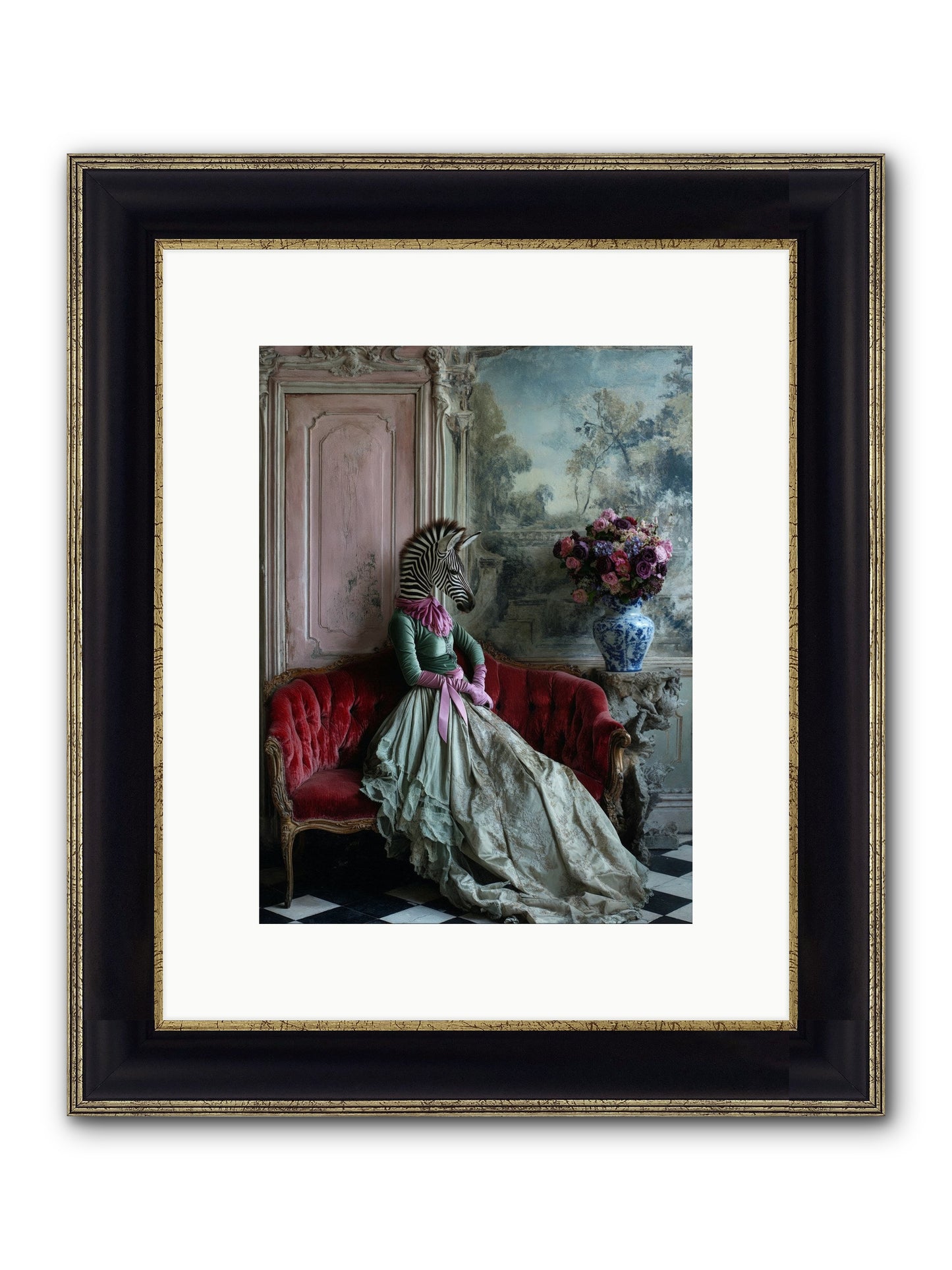 Some Hearts Hold Stars Framed Print - Black & Gold 9x12