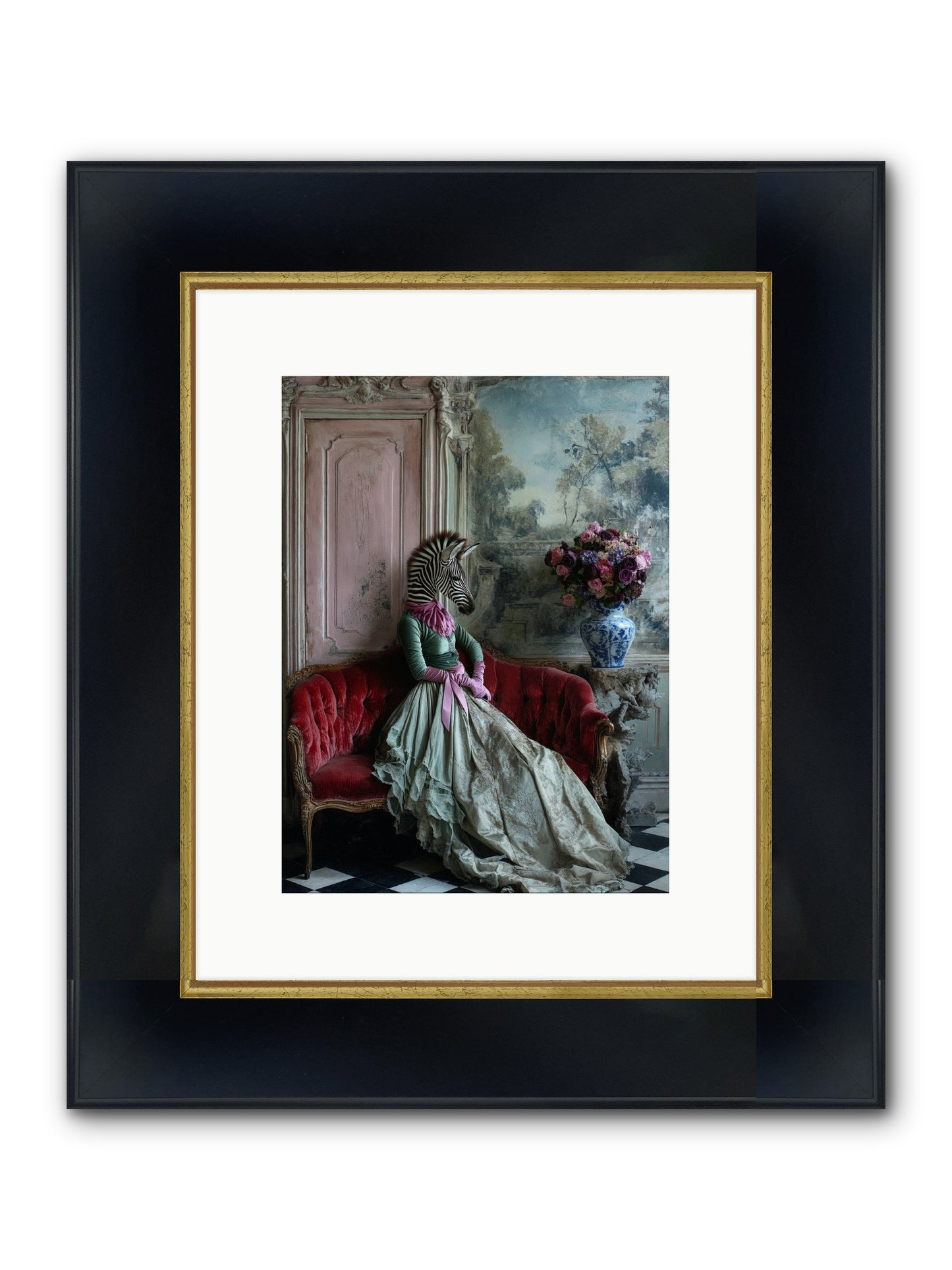 Some Hearts Hold Stars Framed Print - Wide Black w/Gold 9x12