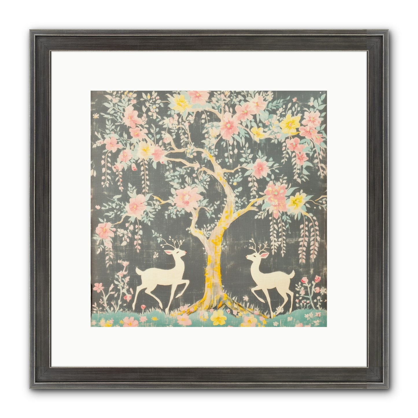 Some Joy Falls Soft Framed Print - Slimwoods Black/Silver 12x12