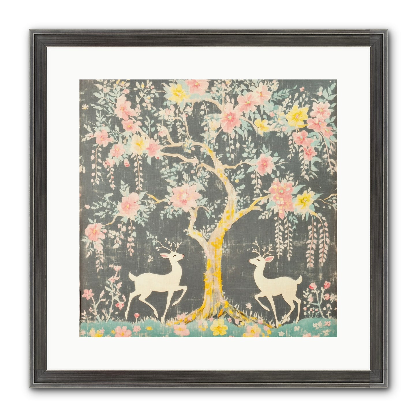 Some Joy Falls Soft Framed Print - Slimwoods Black/Silver 16x16