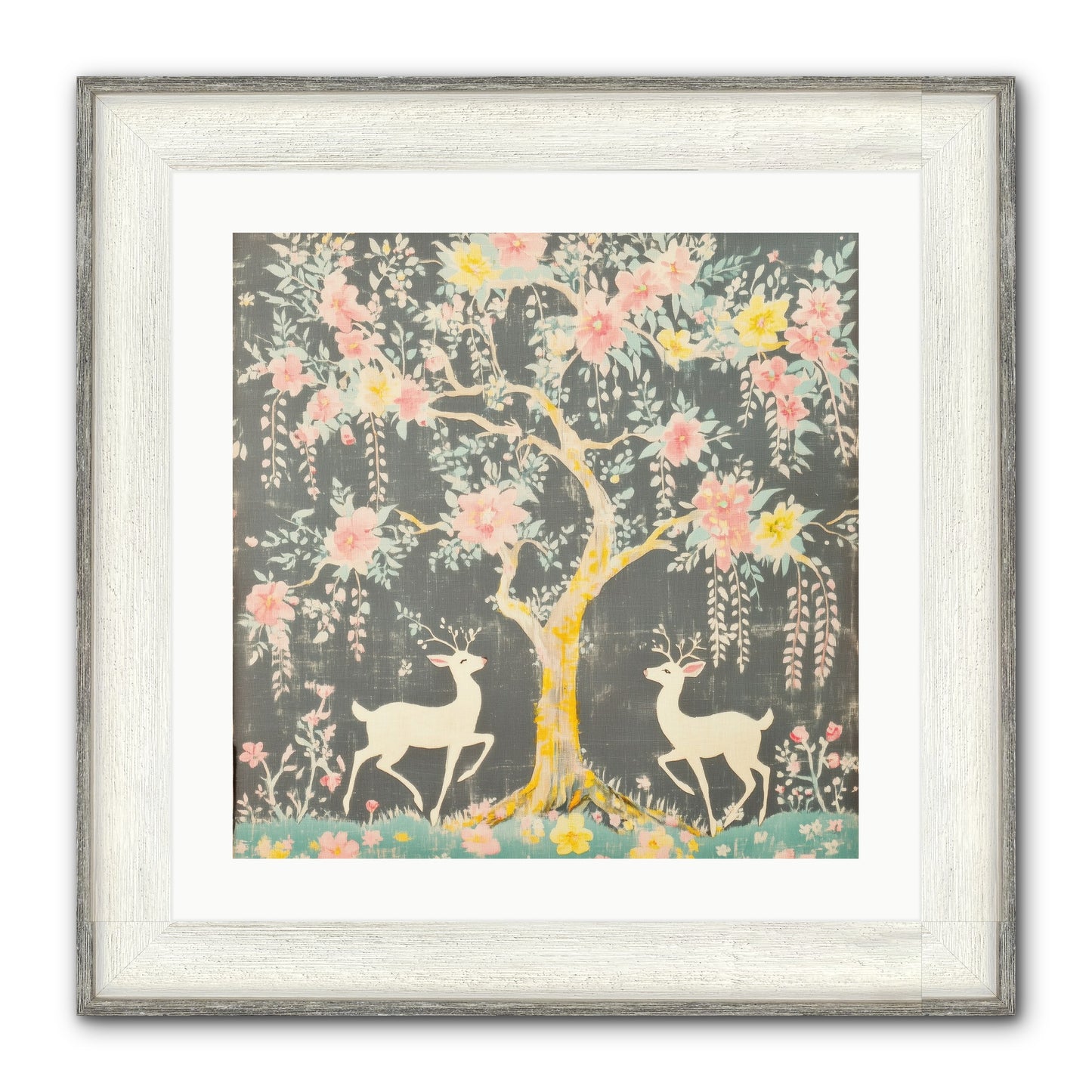 Some Joy Falls Soft Framed Print - Driftwood White 20x20