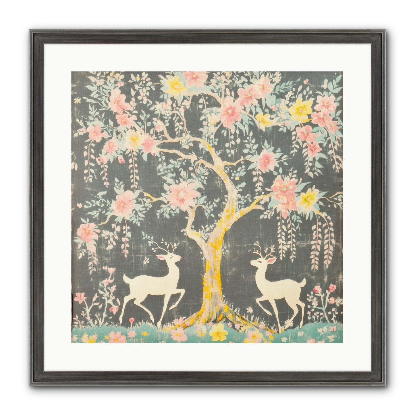 Some Joy Falls Soft Framed Print - Slimwoods Black/Silver 20x20