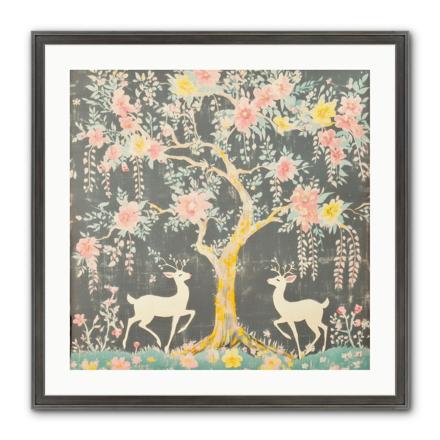 Some Joy Falls Soft Framed Print - Slimwoods Black/Silver 24x24