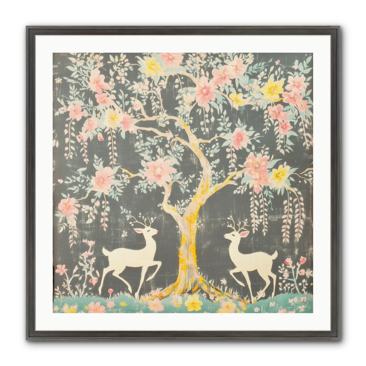 Some Joy Falls Soft Framed Print - Slimwoods Black/Silver 30x30