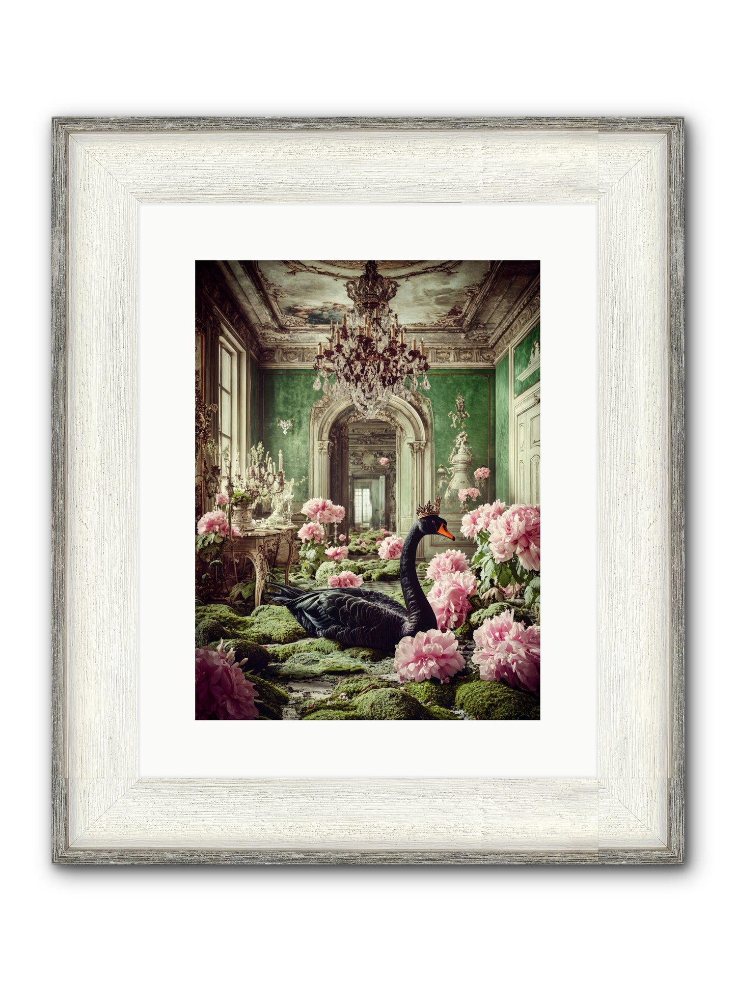 Some Thoughts Wear Wings Framed Print - Driftwood White 12x16