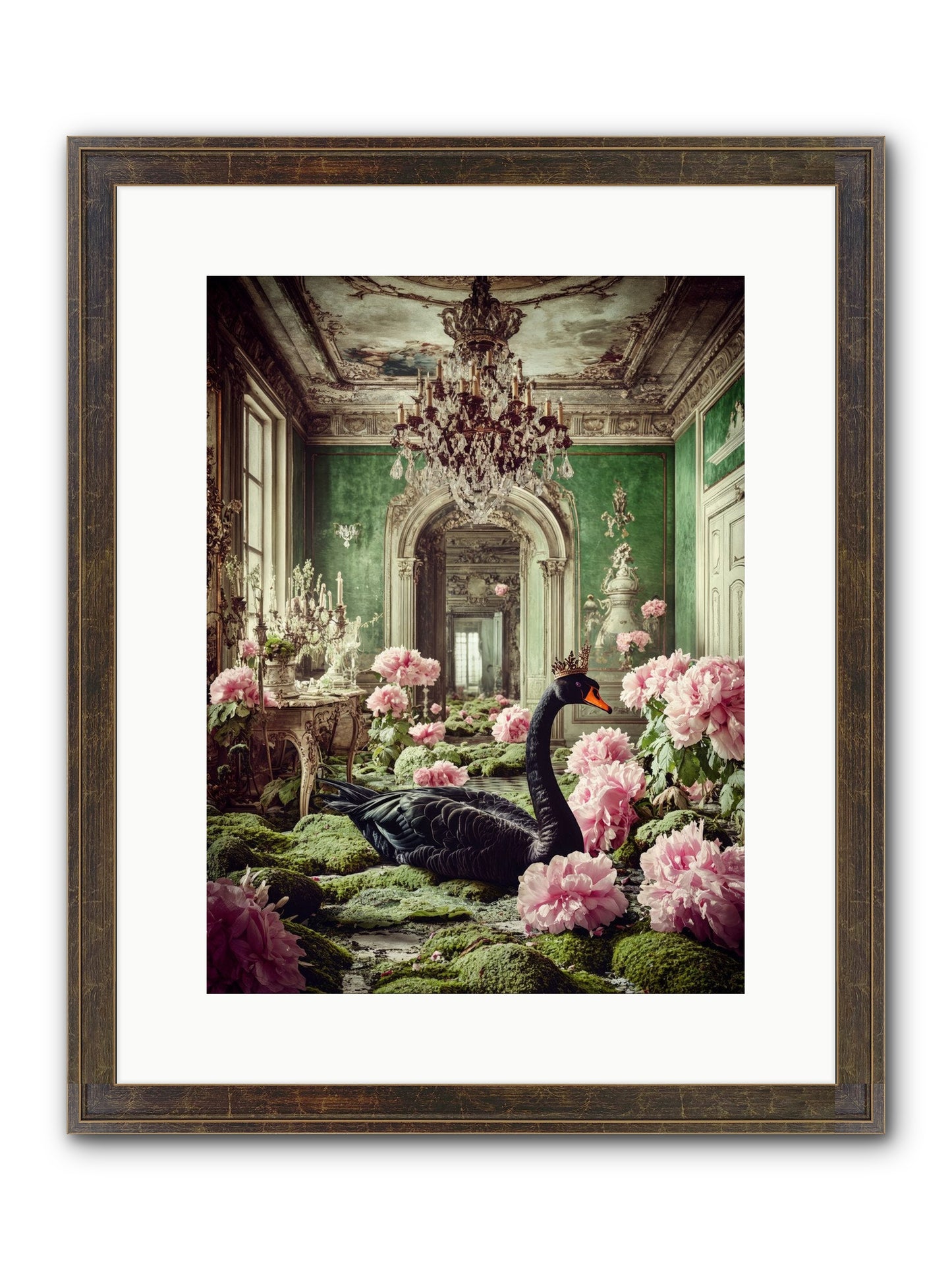Some Thoughts Wear Wings Framed Print - Slimwoods Black/Gold 12x16