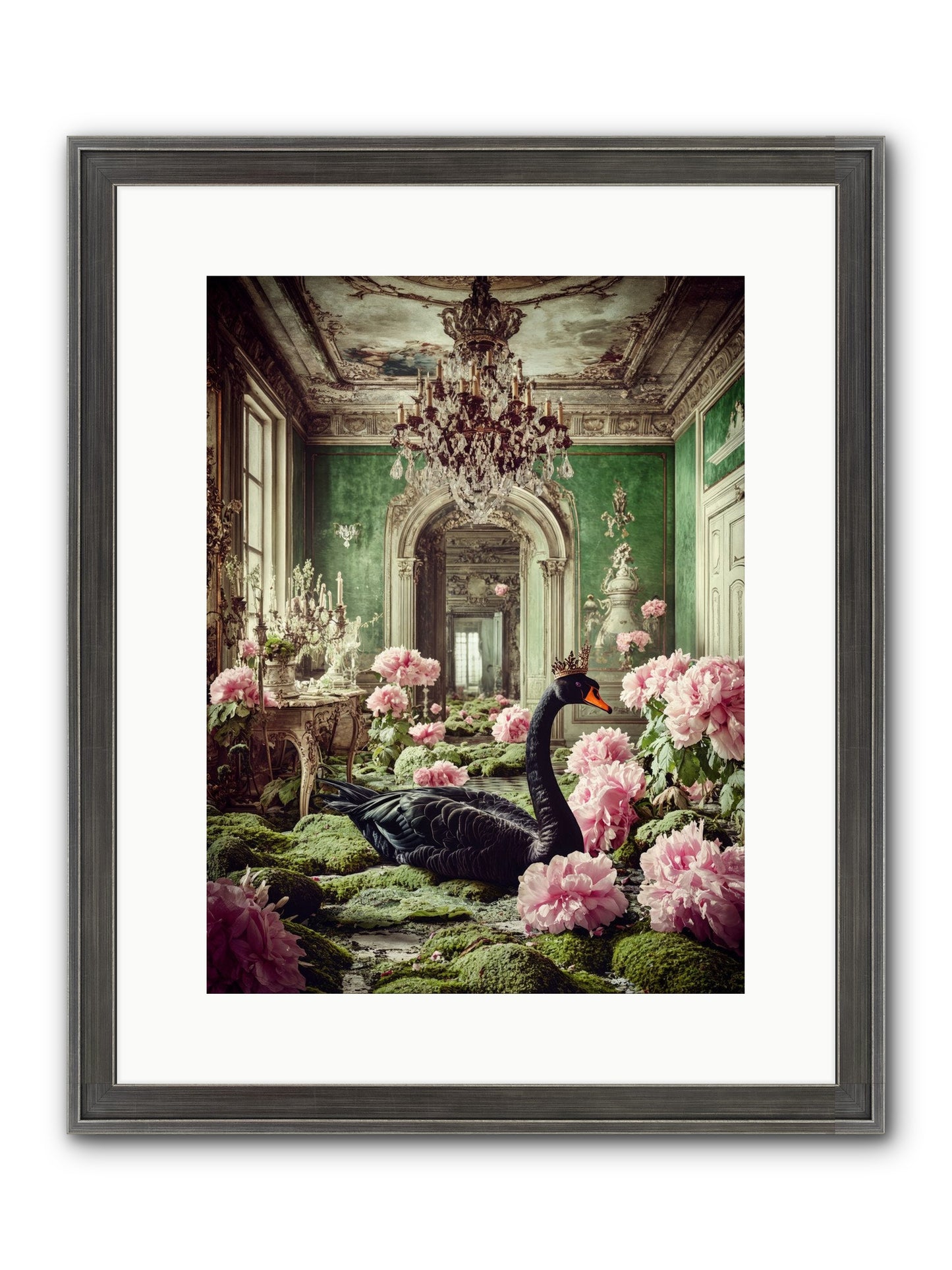 Some Thoughts Wear Wings Framed Print - Slimwoods Black/Silver 12x16