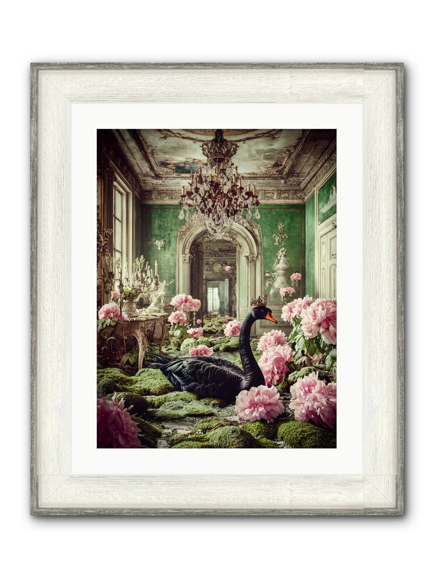 Some Thoughts Wear Wings Framed Print - Driftwood White 18x24