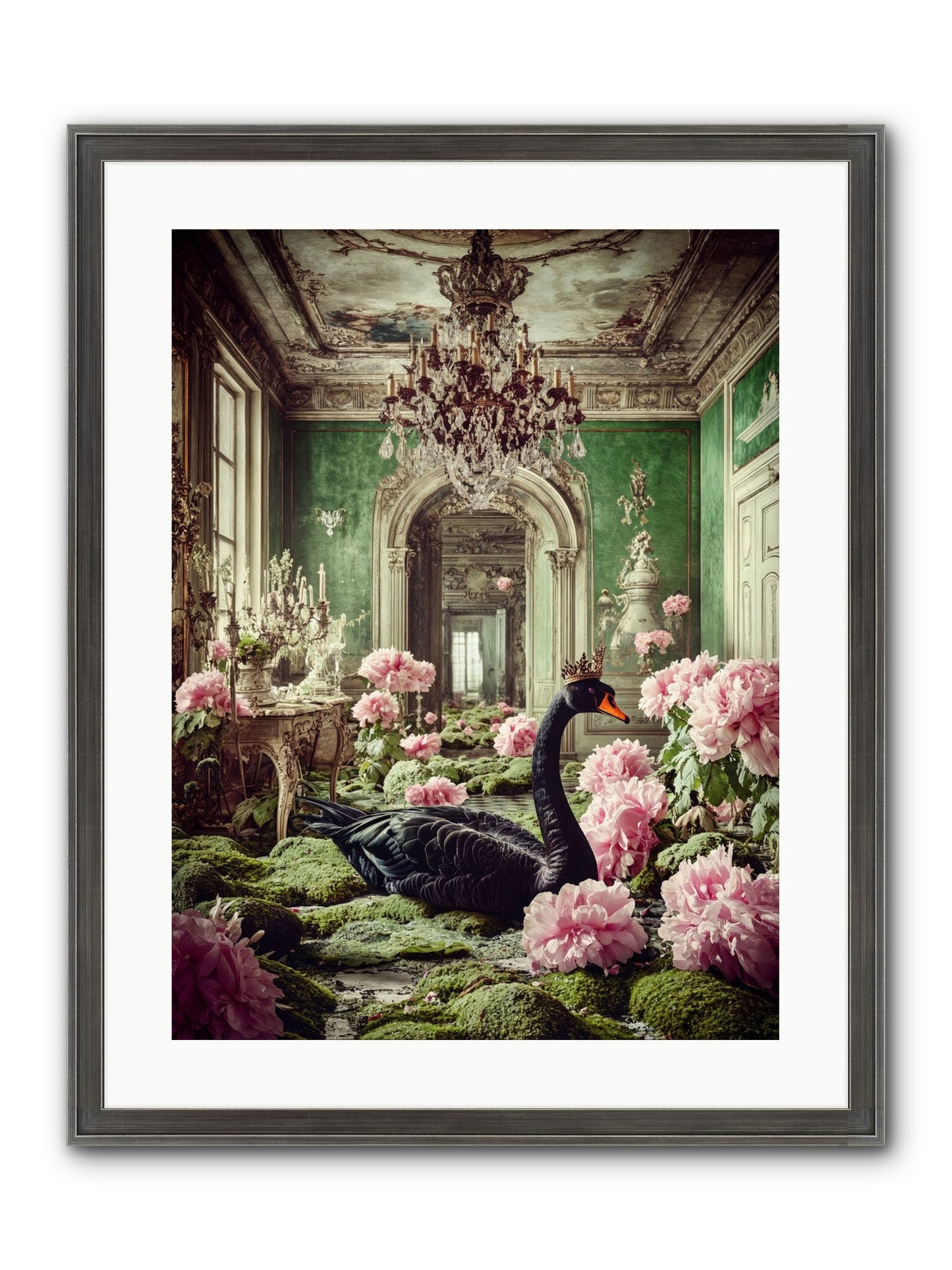 Some Thoughts Wear Wings Framed Print - Slimwoods Black/Silver 18x24