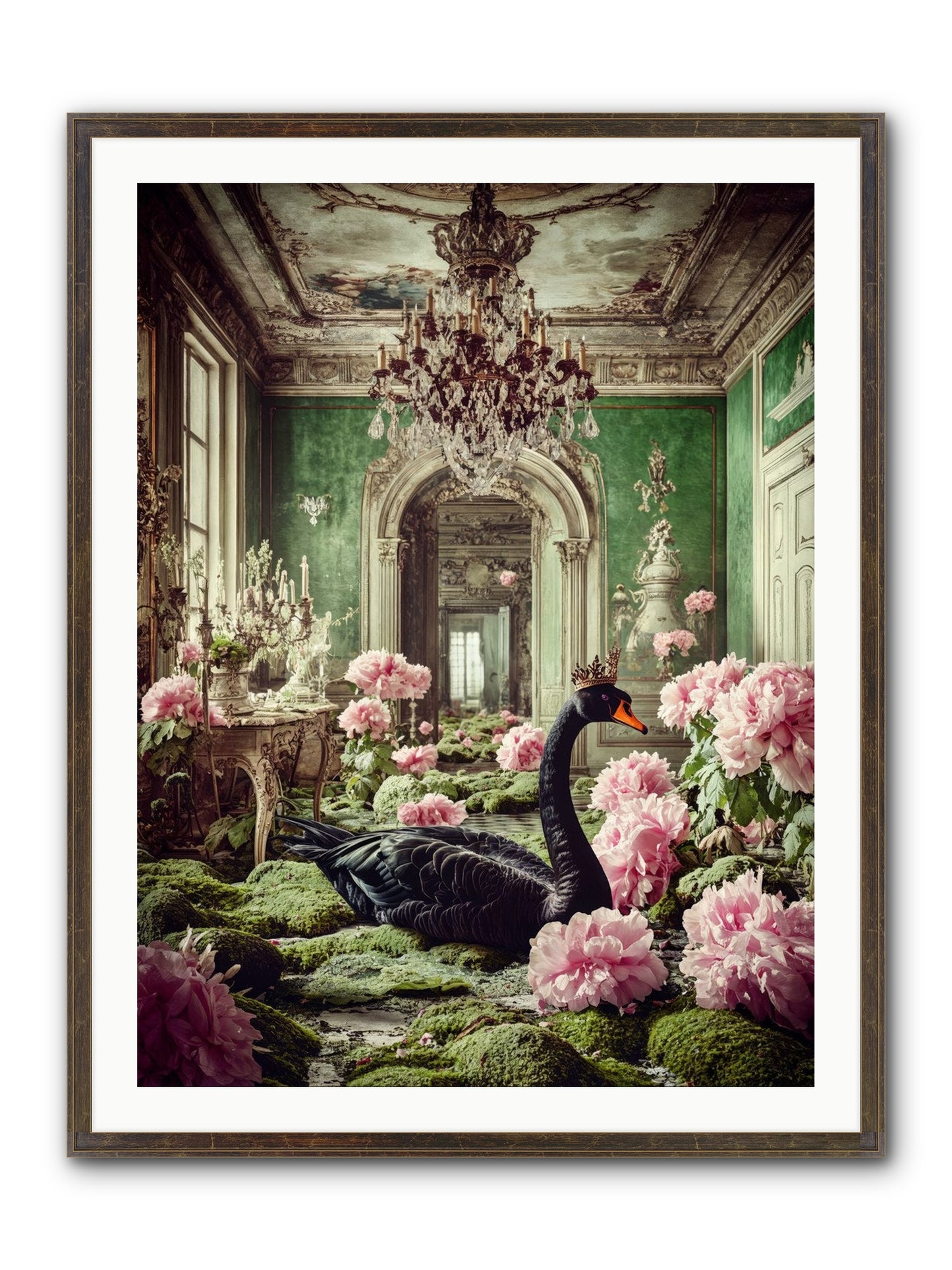 Some Thoughts Wear Wings Framed Print - Slimwoods Black/Gold 30x40