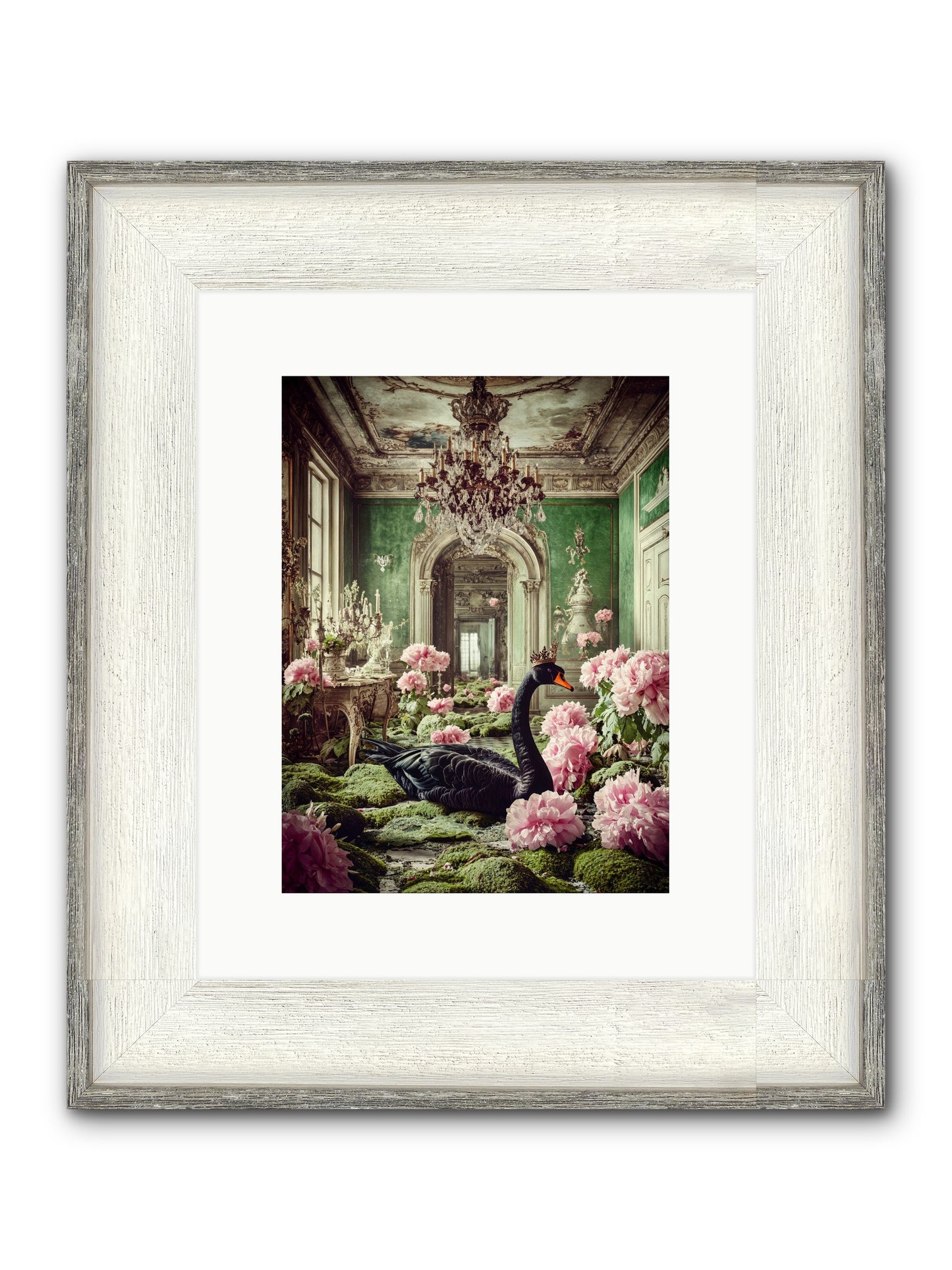 Some Thoughts Wear Wings Framed Print - Driftwood White 9x12