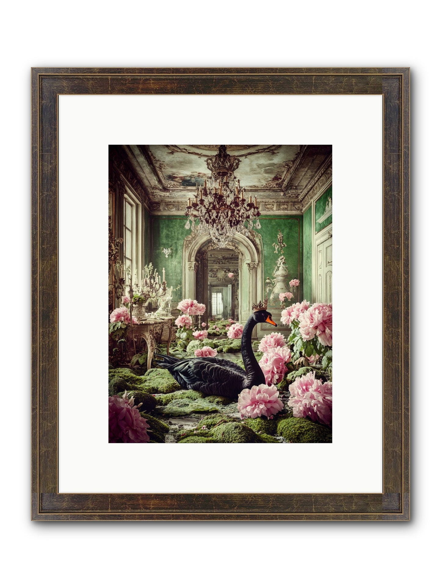 Some Thoughts Wear Wings Framed Print - Slimwoods Black/Gold 9x12