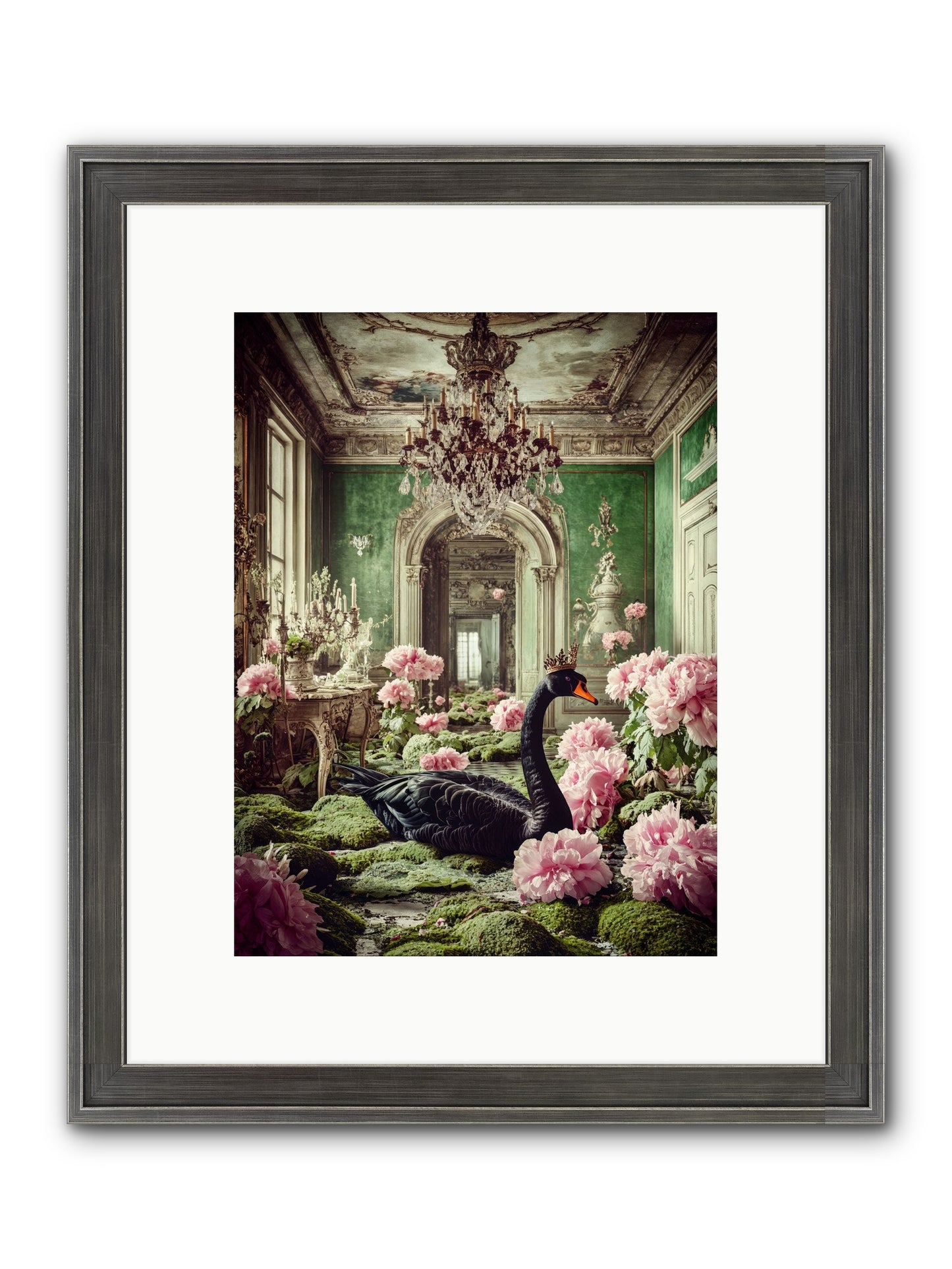 Some Thoughts Wear Wings Framed Print - Slimwoods Black/Silver 9x12