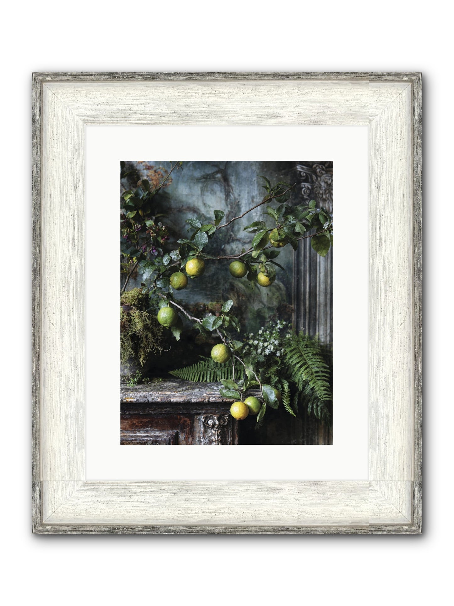 Somerset Framed Print - Driftwood White 12x16