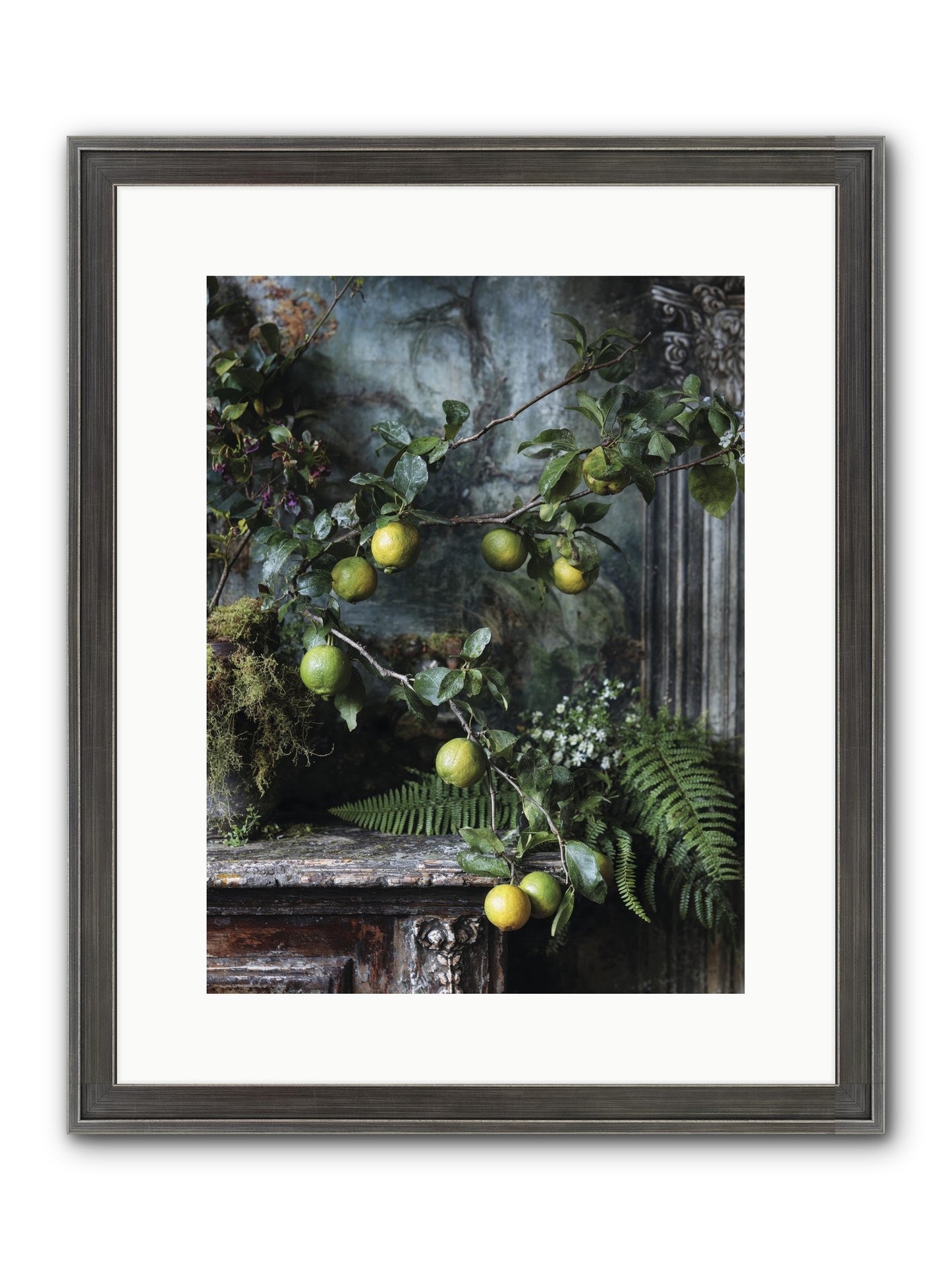 Somerset Framed Print - Slimwoods Black/Silver 12x16