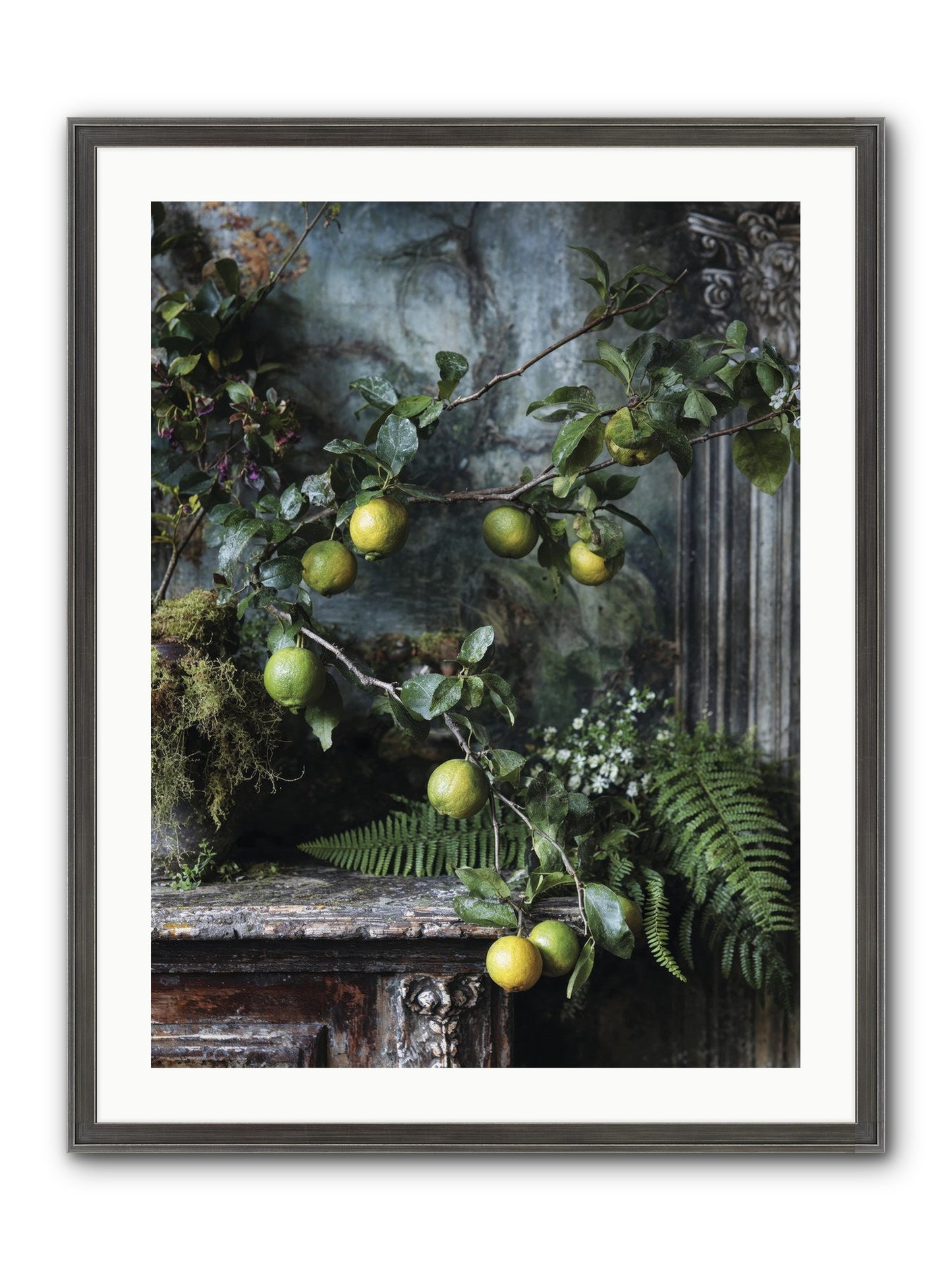 Somerset Framed Print - Slimwoods Black/Silver 24x32